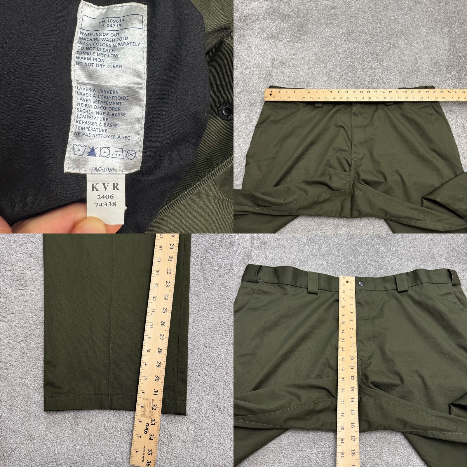 Vintage 5.11 Tactical Series Uniform Work Pants Mens 48x30 Green Straight Leg Classic Shirt Pants Mens Regular Green 5.11 Tactical Series Mens Size US 32 / EU 48 - 8 Thumbnail