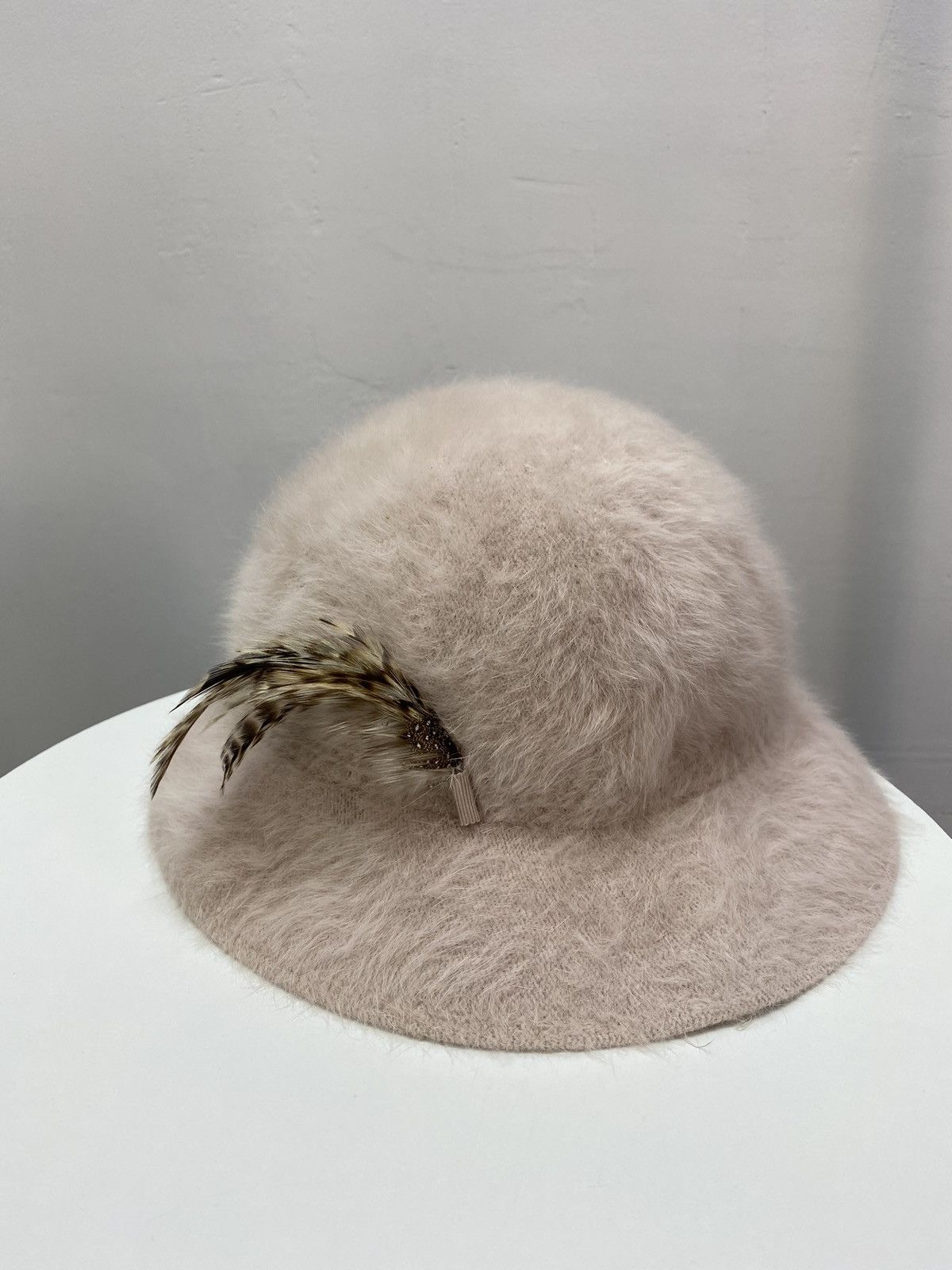 Kangol × Vintage KANGOL PINK FURGORA MIRIAM ANGORA FUR BUCKET HAT Size ONE SIZE - 1 Thumbnail