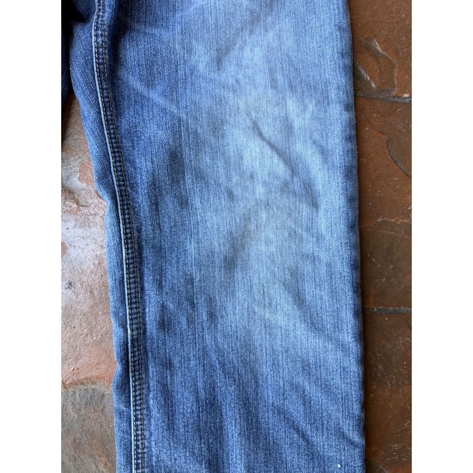 Ariat Ariat Relentless Jeans Mens 29x34 Blue Original Fit Straight Pants Denim 5-Pocket Logo Stretch Regular Waist Medium Wash Size US 29 - 7 Thumbnail
