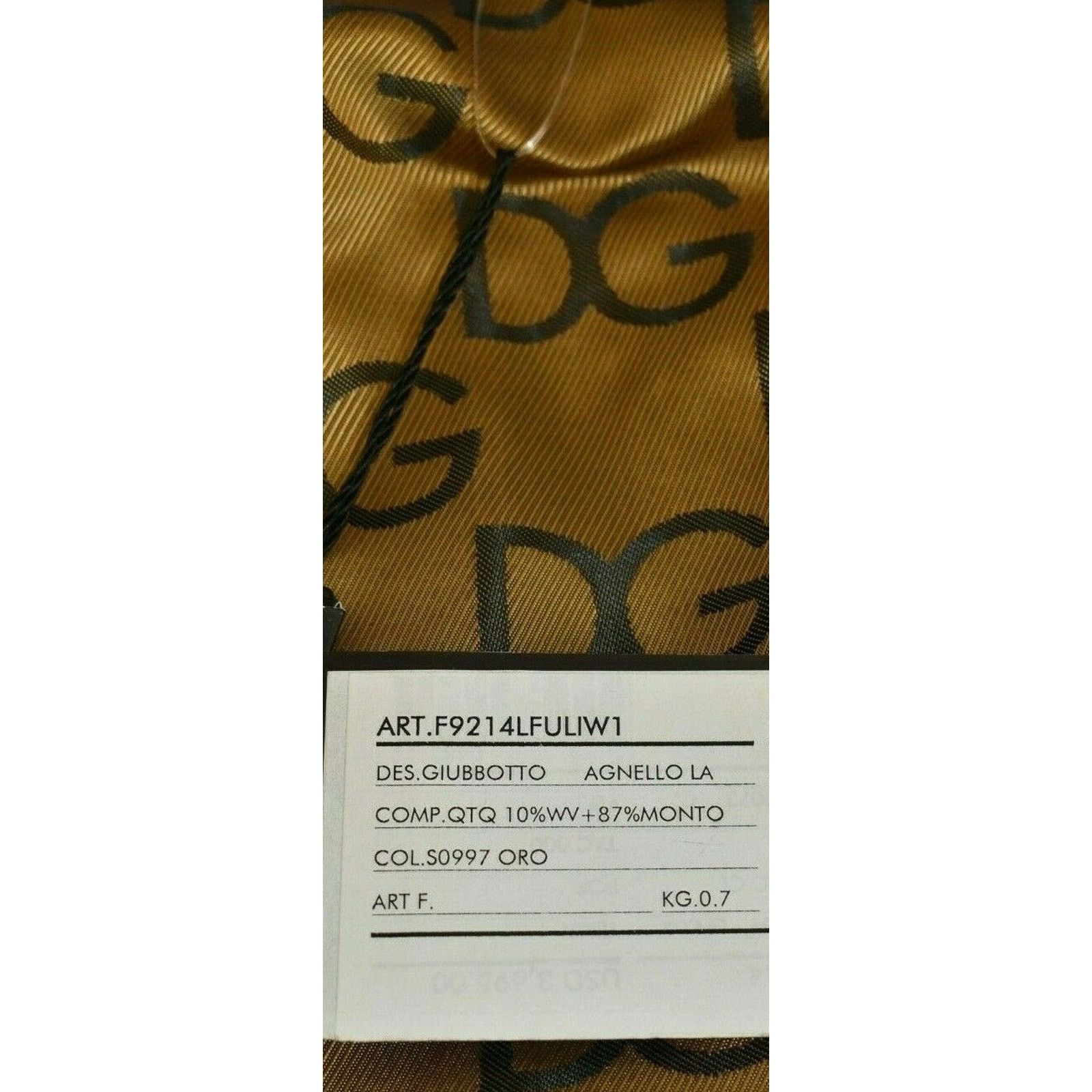 Dolce & Gabbana DOLCE GABBANA GOLD LEATHER DRESS BOMBER RUNWAY JACKET 44 $4K Size M / US 6-8 / IT 42-44 - 12 Thumbnail