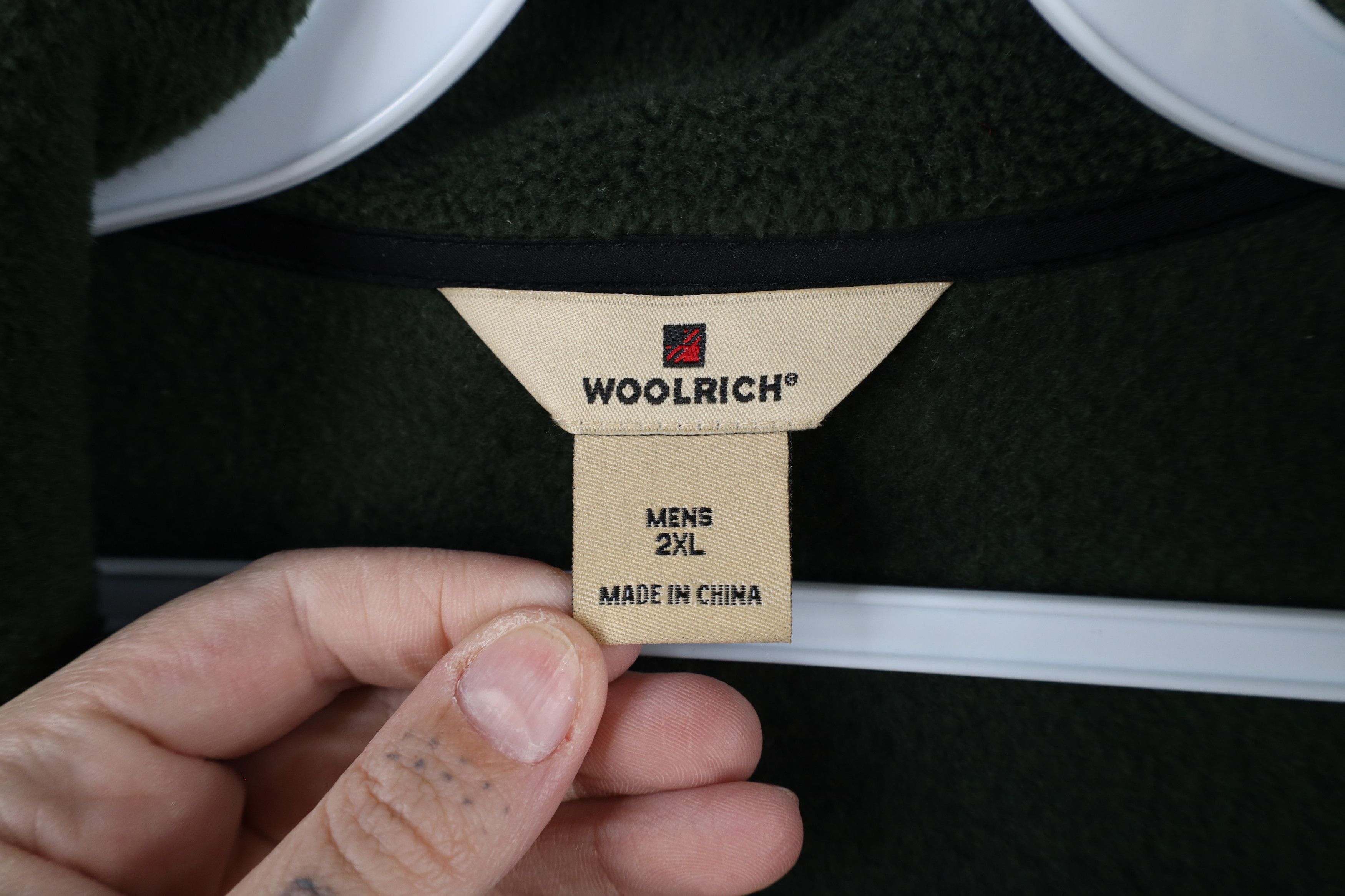 Vintage × Woolrich Woolen Mills Vintage Woolrich Blank Full Zip Fleece Vest Jacket Green Size US XXL / EU 58 / 5 - 7 Thumbnail