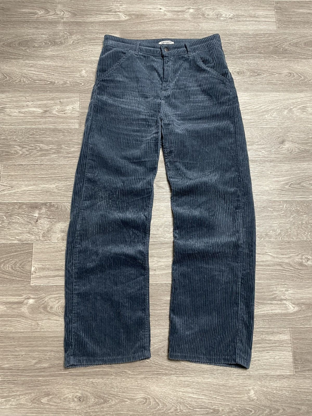 Carhartt Wip Carhartt WIP Blue Velvet Corduroy Loose Fit Pants Y2K Size US 30 / EU 46 - 2 Thumbnail