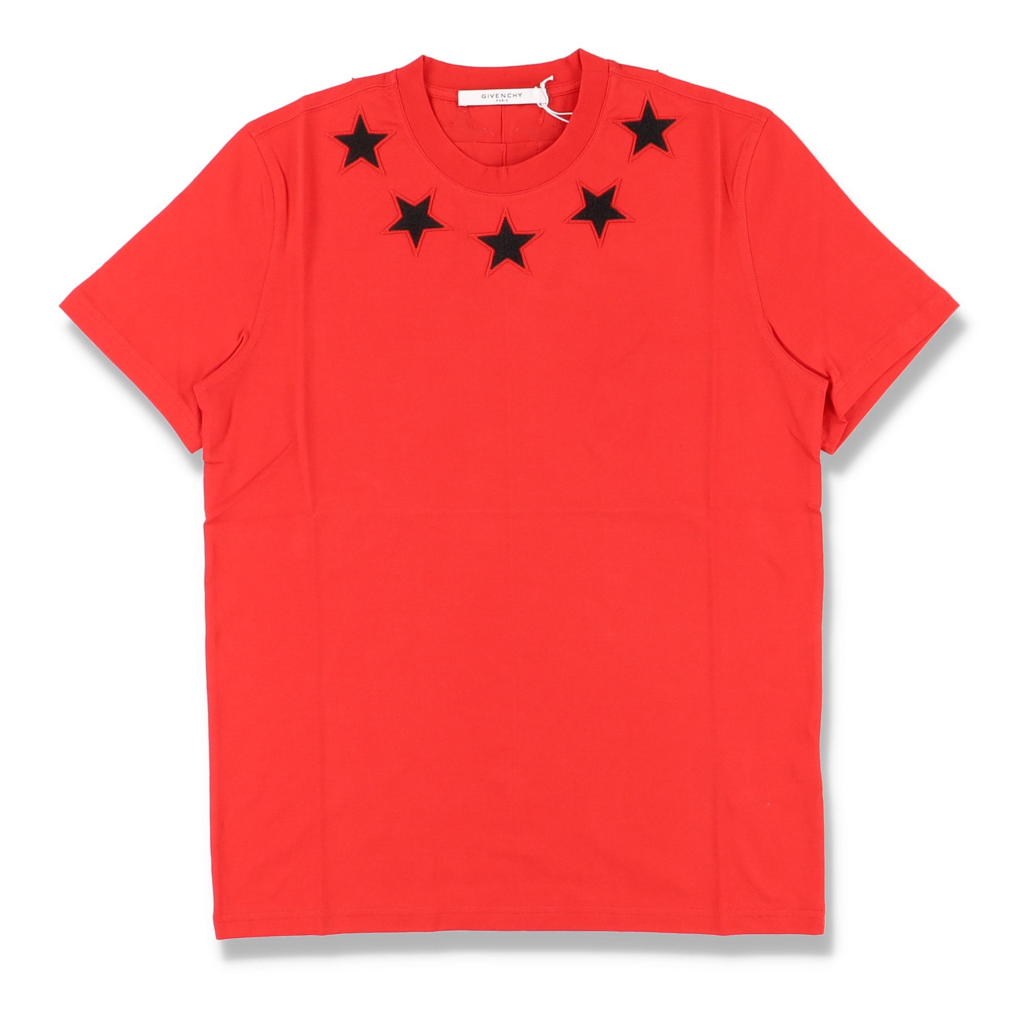 Givenchy Red and Black Felt 5 Stars T-Shirt Size US XS / EU 42 / 0 - 1 Thumbnail
