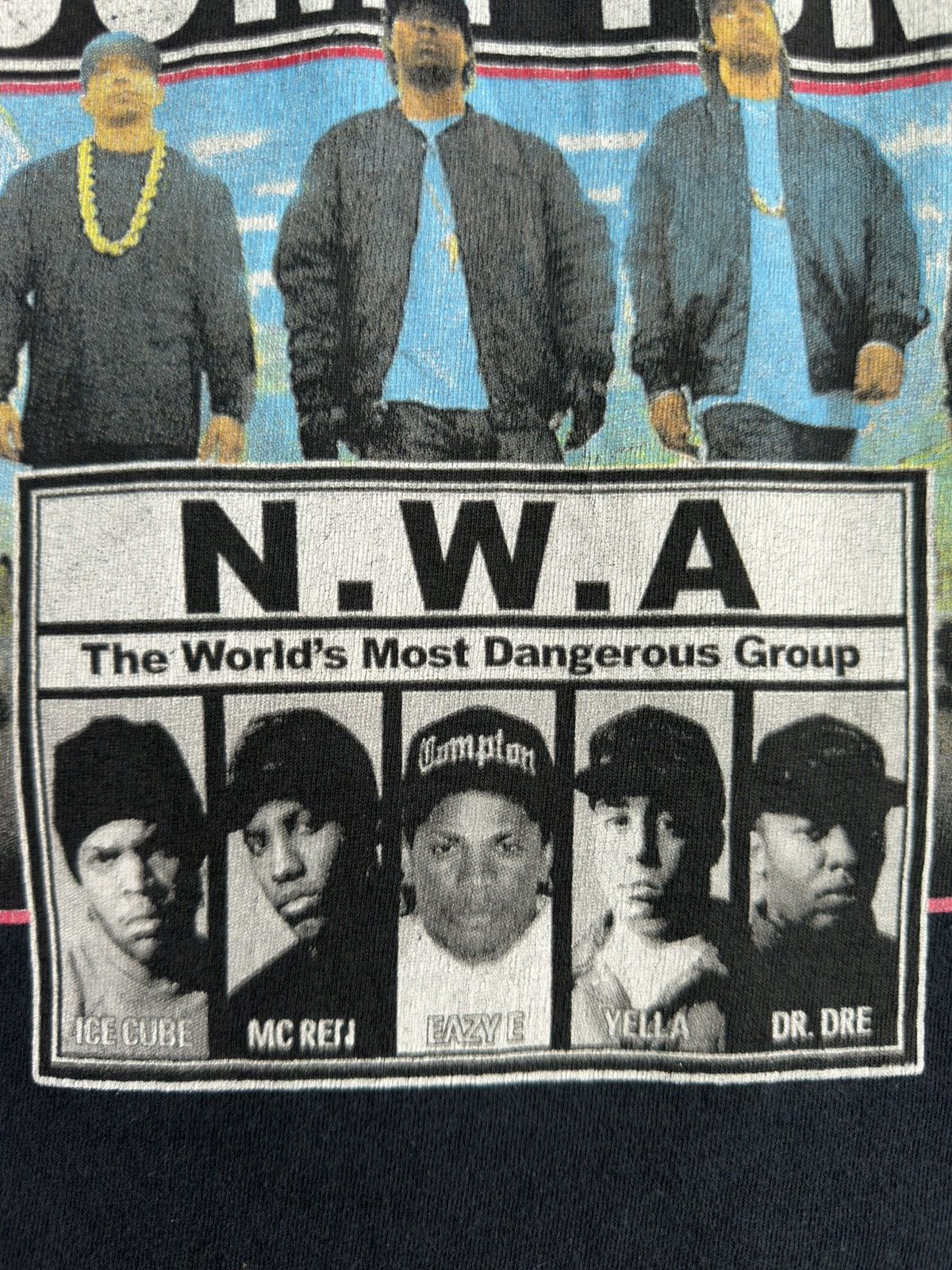 Rap Tees N.W.A Dr.Dre Ice Cube Straight Outta Compton Movie Tee Size US L / EU 52-54 / 3 - 3 Thumbnail