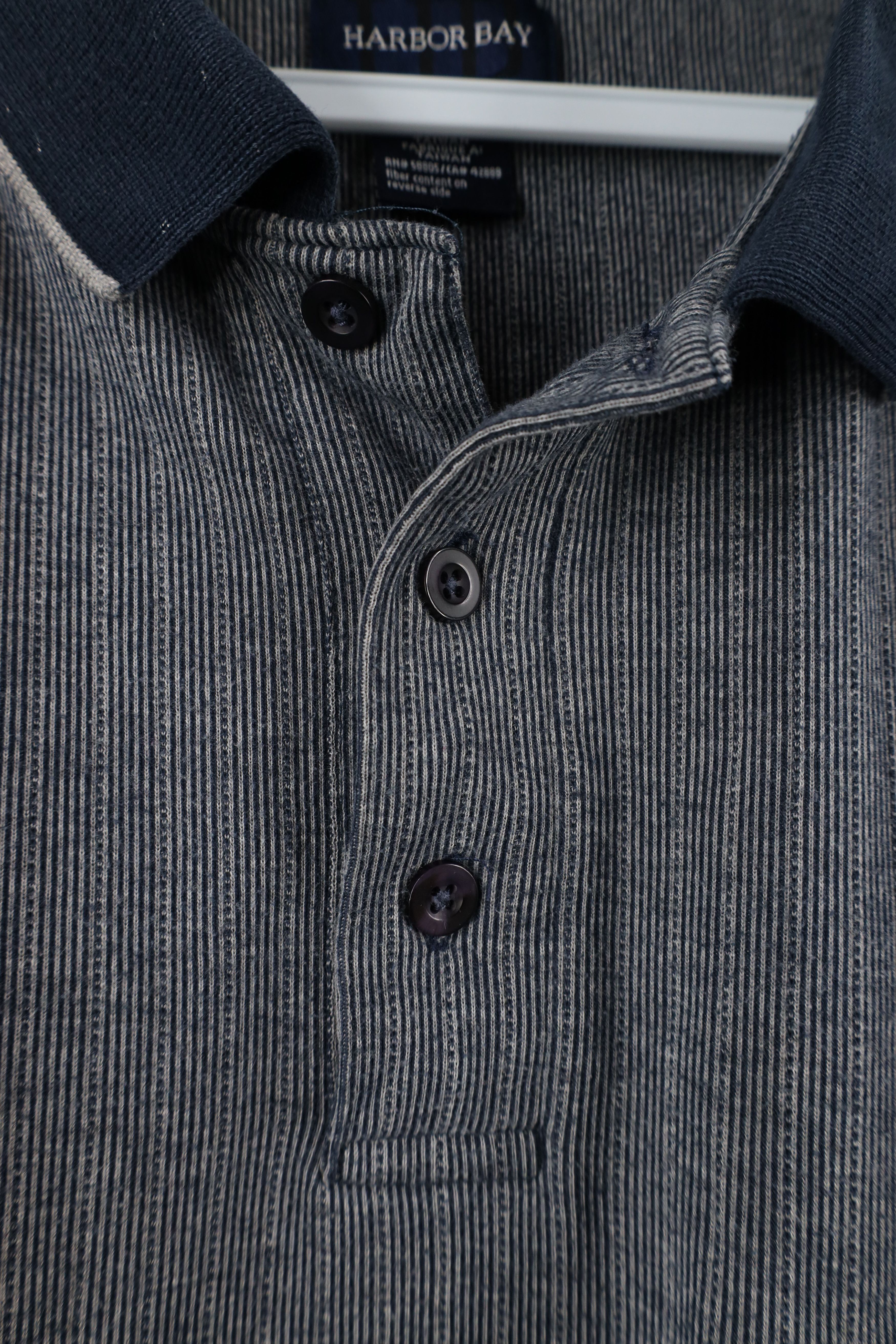 Vintage Vintage 90s Streetwear Ribbed Knit Pullover Polo Shirt Size US XXL / EU 58 / 5 - 5 Thumbnail