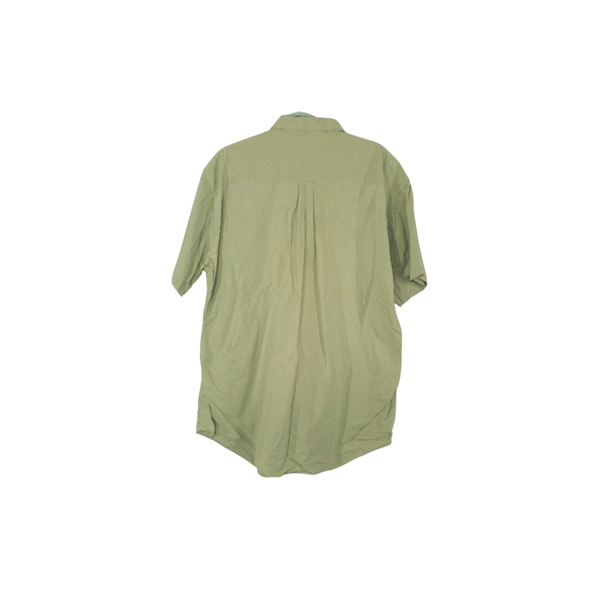 L.L. Bean LL Bean Shirt Mens Green Gingham Short Sleeve Button Up Dres Size US XL / EU 56 / 4 - 2 Thumbnail
