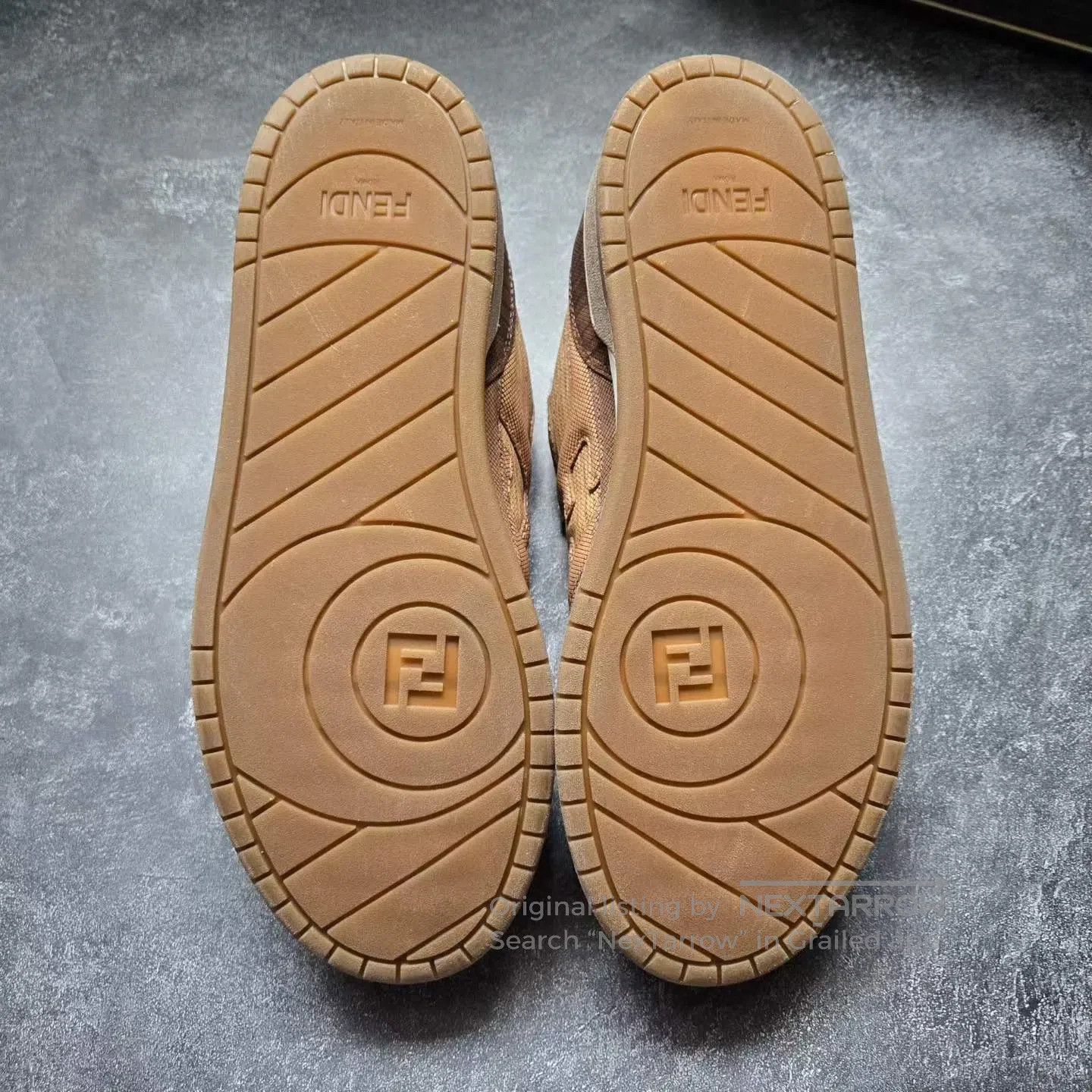 Fendi FENDI Brown Patchwork Sneakers| Size US 11.5 / IT 41.5 - 7 Thumbnail