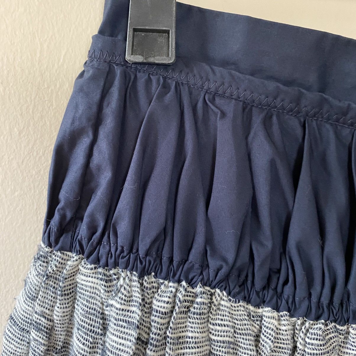 Carven CARVEN Navy Contrast Gathered Skirt Size 26" / US 2 / IT 38 - 17 Thumbnail