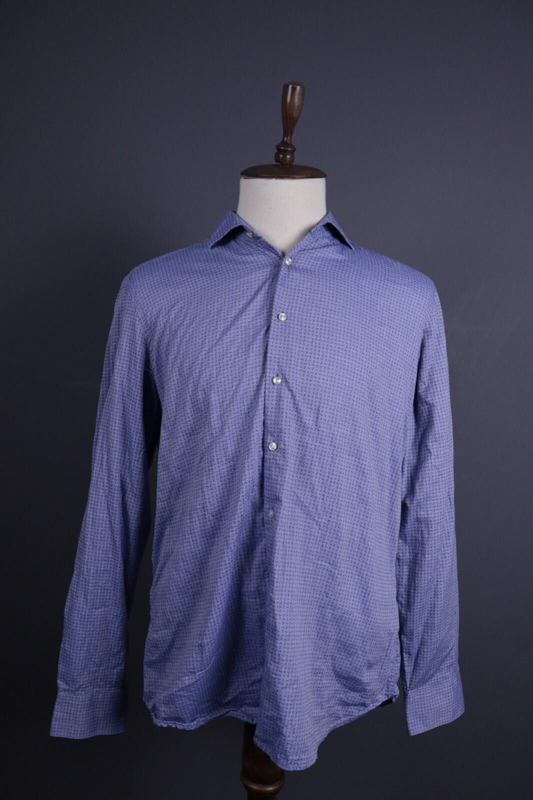 Hackett Hackett Mayfair Slim Fit Mini Paisley Shirt Size XXL Size US XXL / EU 58 / 5 - 1 Thumbnail