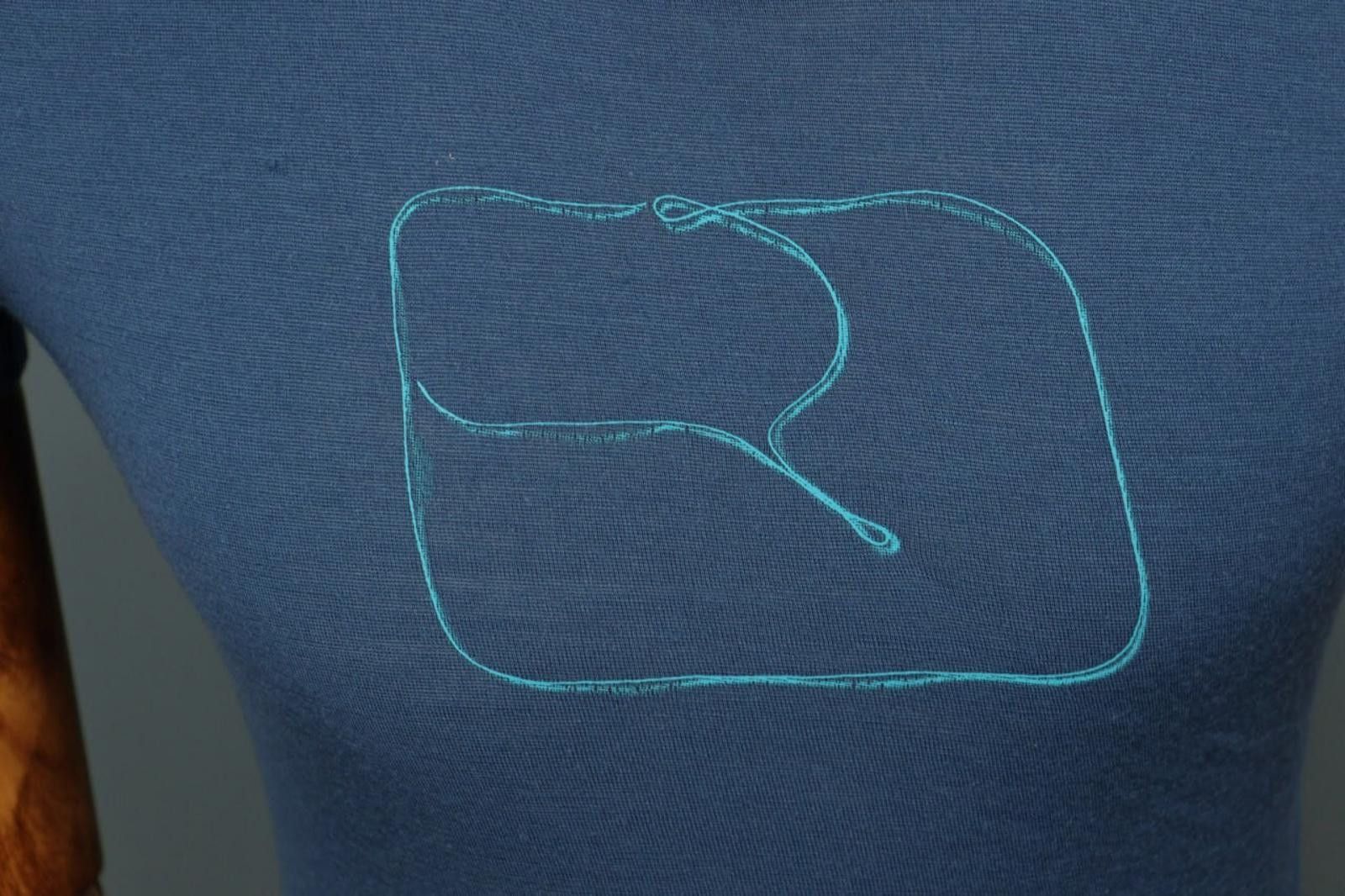 ORTOVOX Ortovox Blue Big Logo Wool Short Sleeve T-Shirt Size M Size US M / EU 48-50 / 2 - 3 Thumbnail