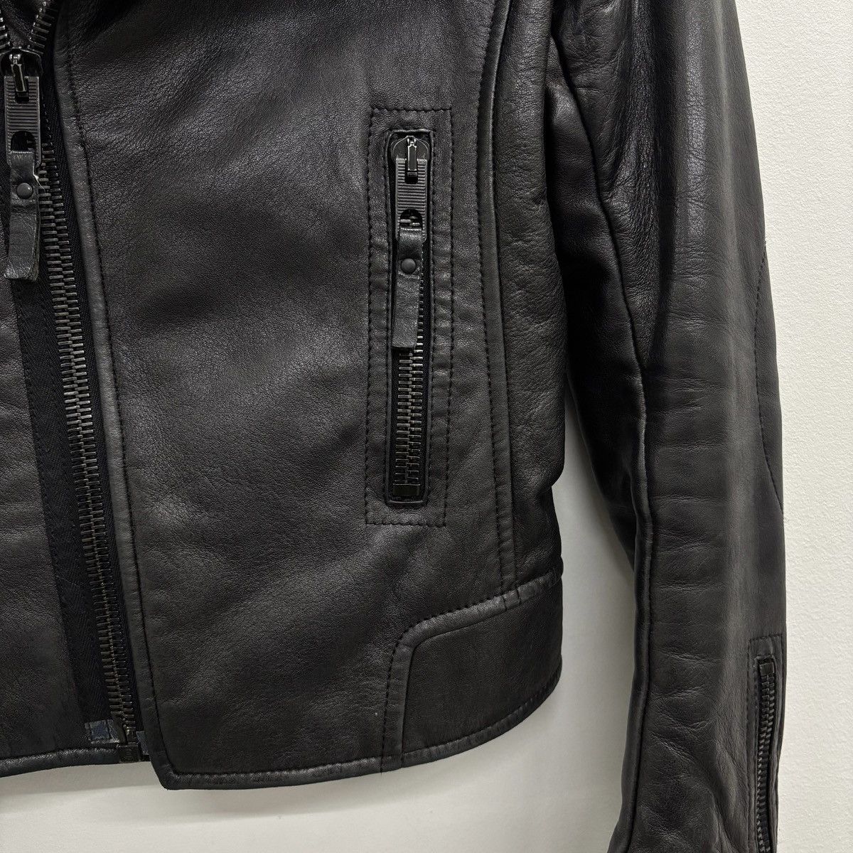 Balenciaga FW12 Balenciaga By Nicholas Ghesquiere Leather Moto Jacket Size XS / US 0-2 / IT 36-38 - 6 Thumbnail