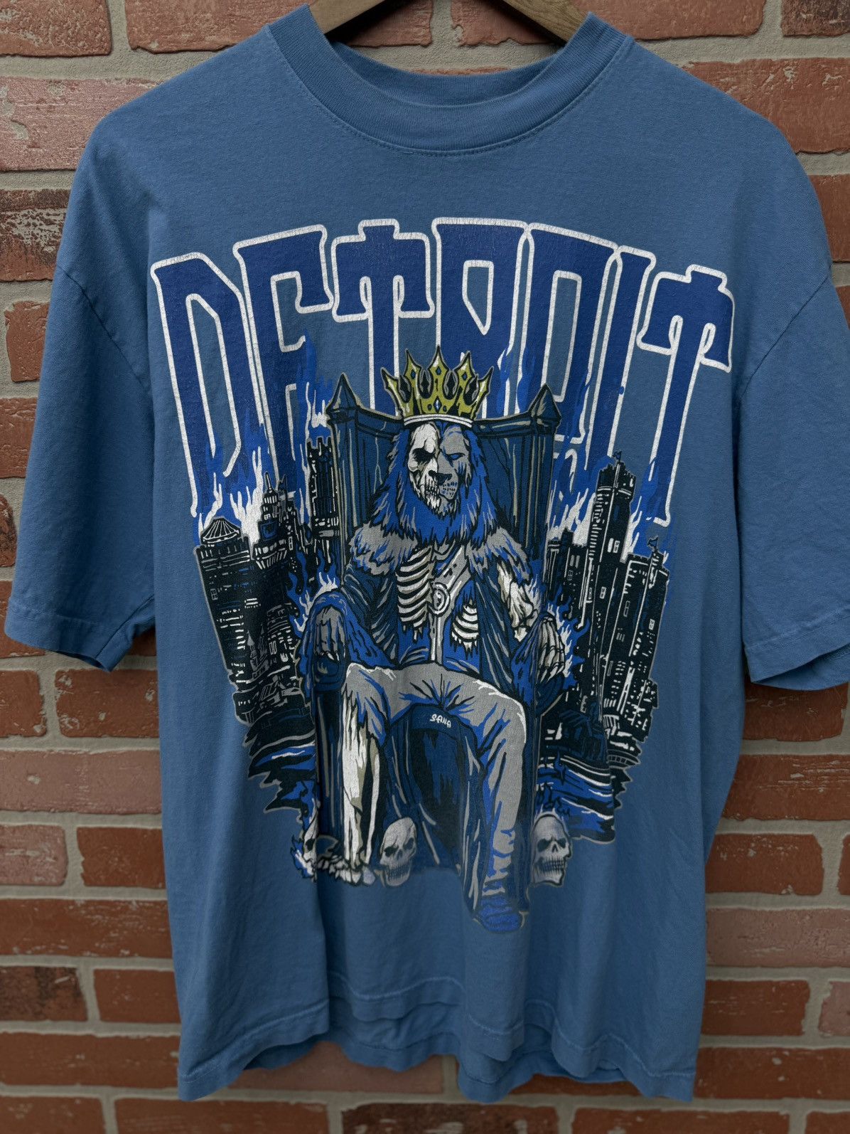 SANA Sana Detroit Lions Men’s Tee Shirt Size Large Pre Owned 🧼 Size US L / EU 52-54 / 3 - 3 Thumbnail