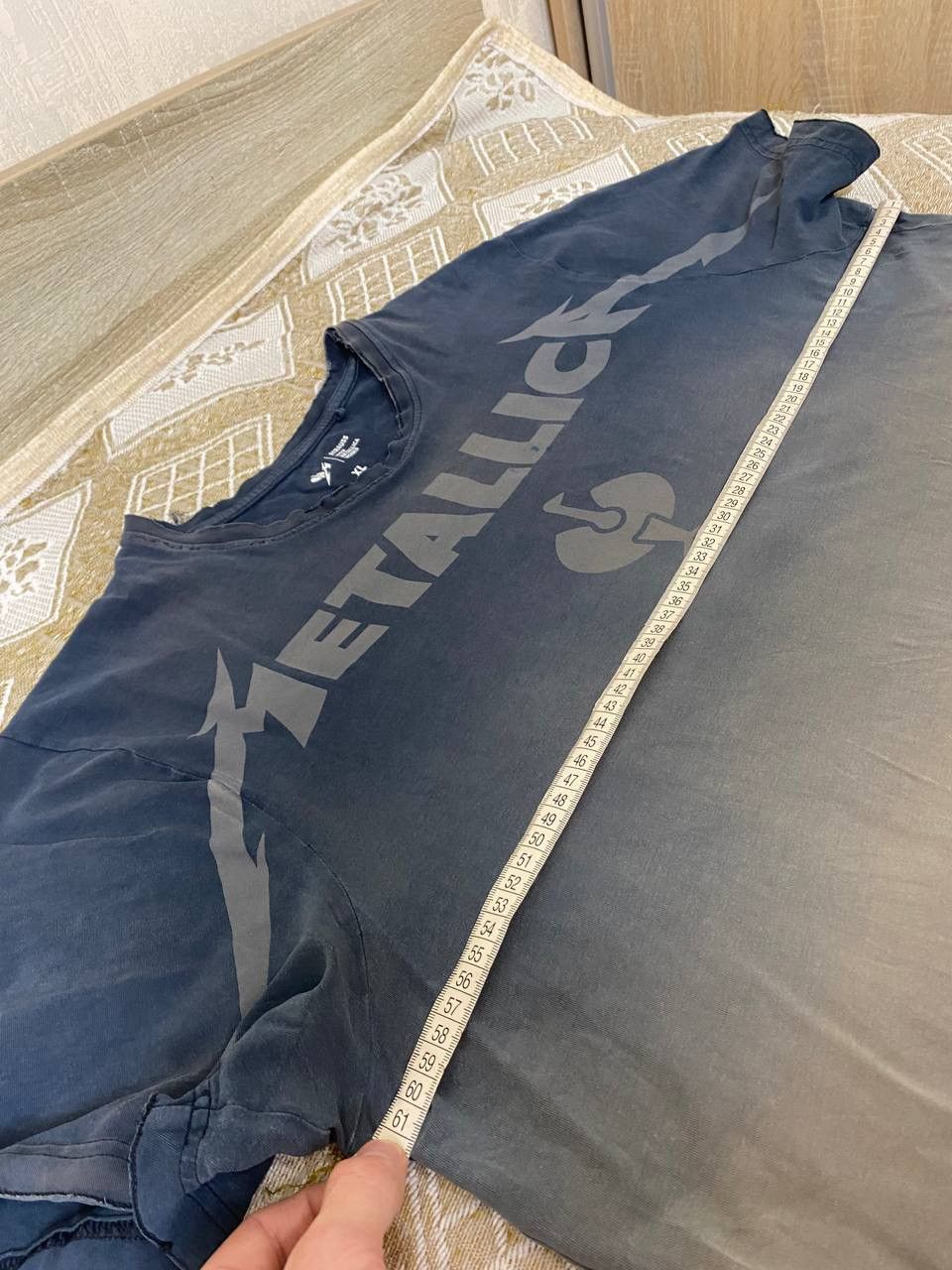 Stewart & Strauss 🔥 Strauss x Metallica Distressed Gradient T Shirt Work Tee Size US XL / EU 56 / 4 - 13 Thumbnail