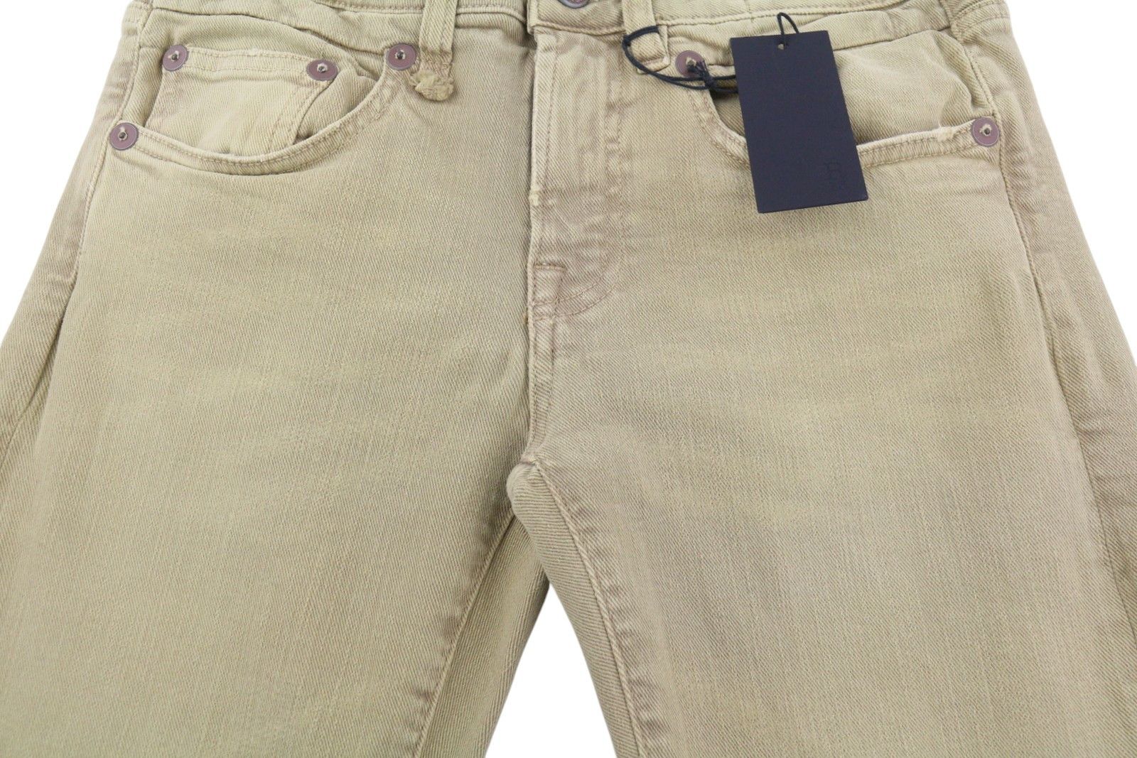 R13 BOY STRAIGHT 26 Khaki Stretchy Washed Ankle Logo 86295 Size 26" / US 2 / IT 38 - 12 Thumbnail