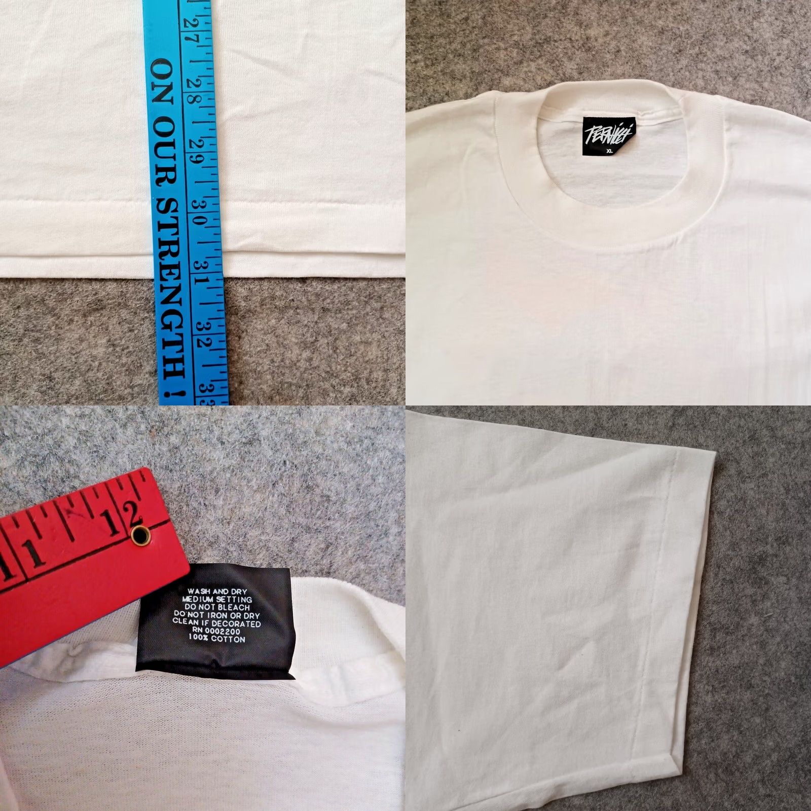 Doublet VINTAGE Pernicci Mens Shirt XL White Graffiti Mosaic Double Sided Single Stitch T-Shirt 90s Logo USA Mens Size US XL / EU 56 / 4 - 8 Thumbnail