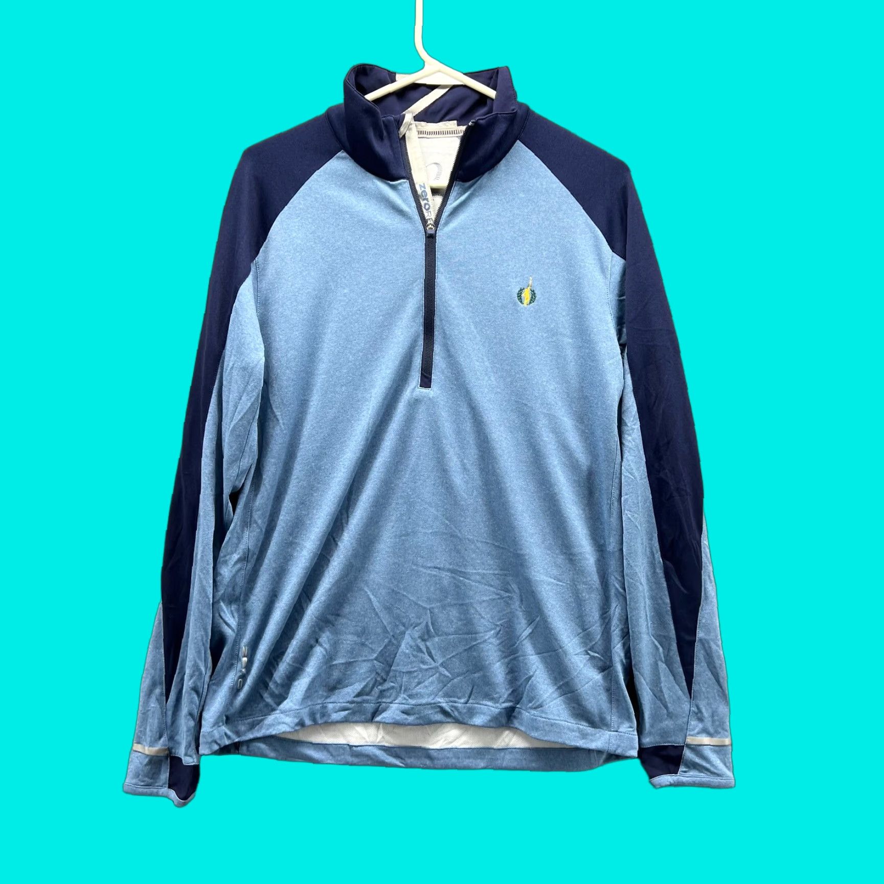 Vintage Zero Restriction Sweatshirt Men M Blue 1/4 Zip Pullover Golf Athletic Size US M / EU 48-50 / 2 - 1 Thumbnail