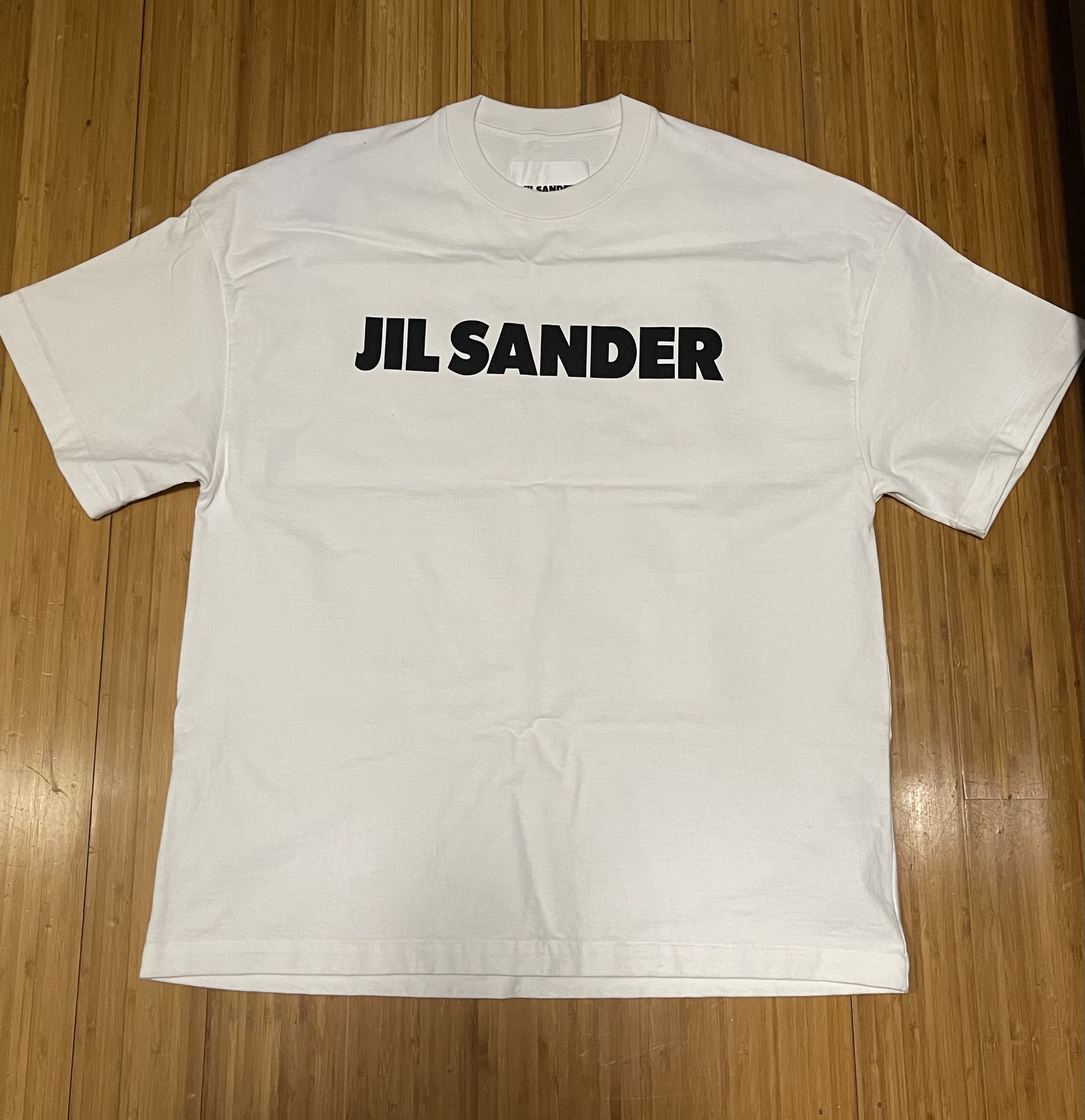 image of Jil Sander Oversized T Shirt in Black/Off White, Men's (Size Small)