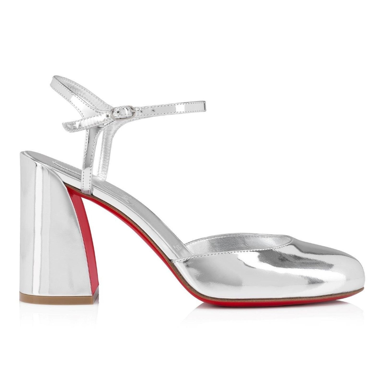 Christian Louboutin Christian Louboutin Jane Pump 85 Silver Leather Sandal 40 Size US 10 / IT 40 - 7 Thumbnail