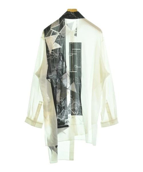 Yohji Yamamoto YOHJI YAMAMOTO POUR HOMMEWhite x Black x Brown Casual Shirt Size US L / EU 52-54 / 3 - 2 Thumbnail