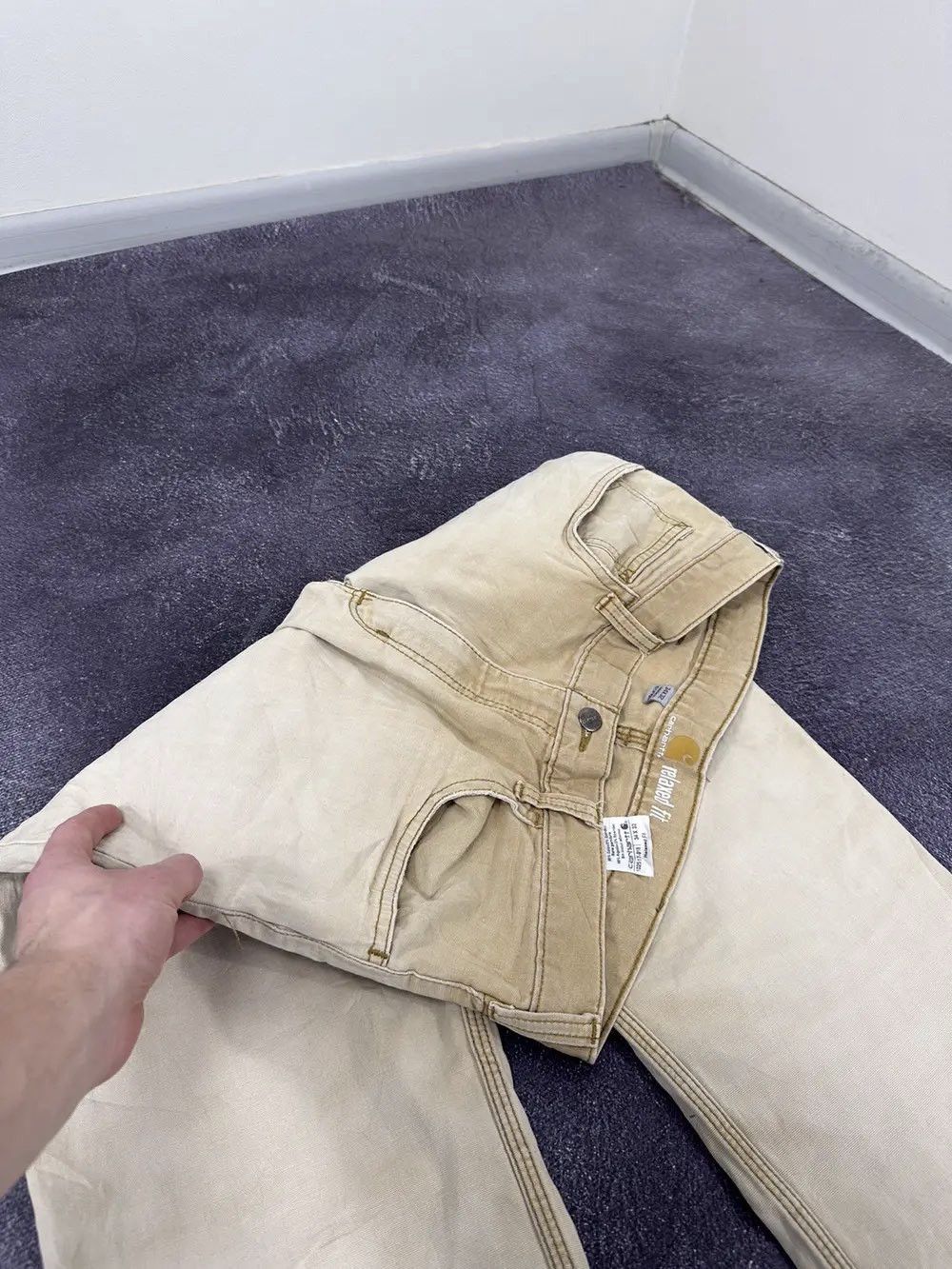 Carhartt Vintage Carhartt Opium Faded Relaxed Fit USA Hype Work Pants Size US 34 / EU 50 - 11 Thumbnail