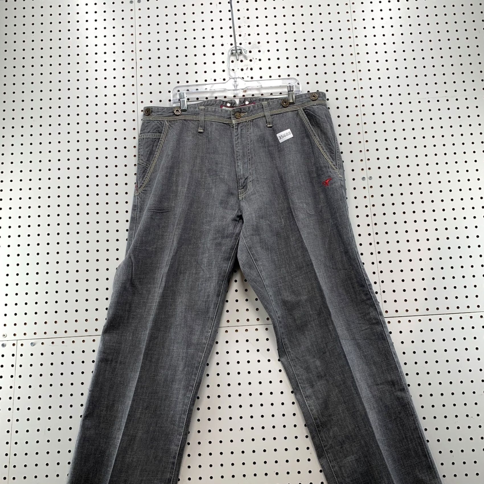 Denime VINTAGE Artful Dodger Denim Jeans Men 42 40x32 Gray Distressed Y2K Style Size US 42 / EU 58 - 3 Thumbnail