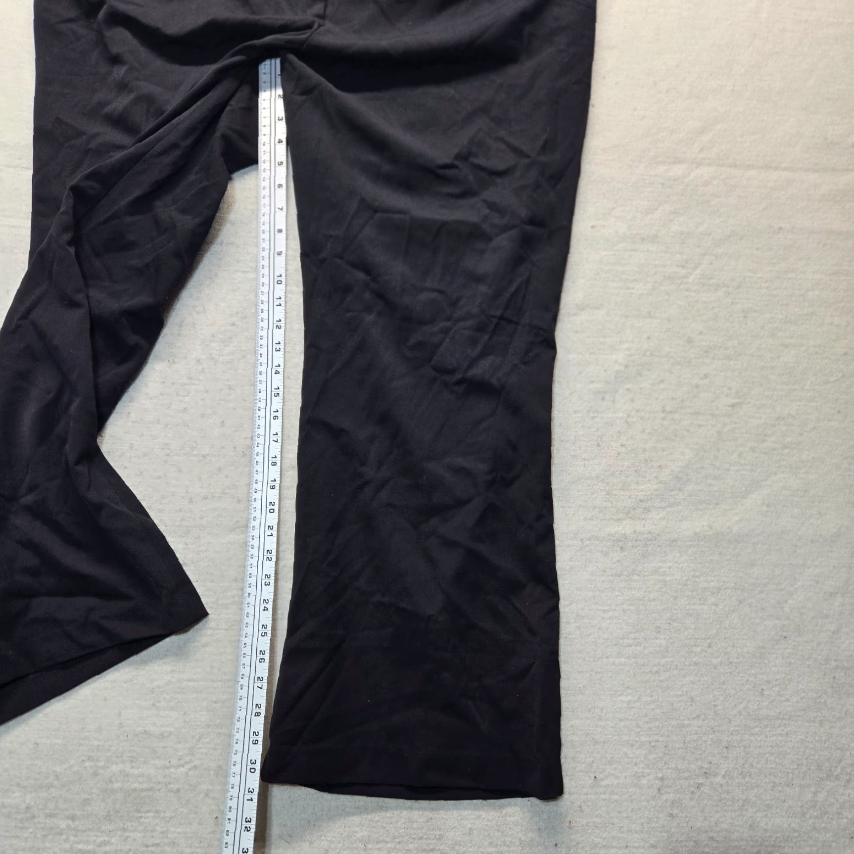 Vintage Lane Bryant Pants Women Plus 6 Black Formal Career Wide-Leg Adjustable Waist Boho 90s (if applicable) Mens Womens Size 28" / US 6 / IT 42 - 6 Thumbnail