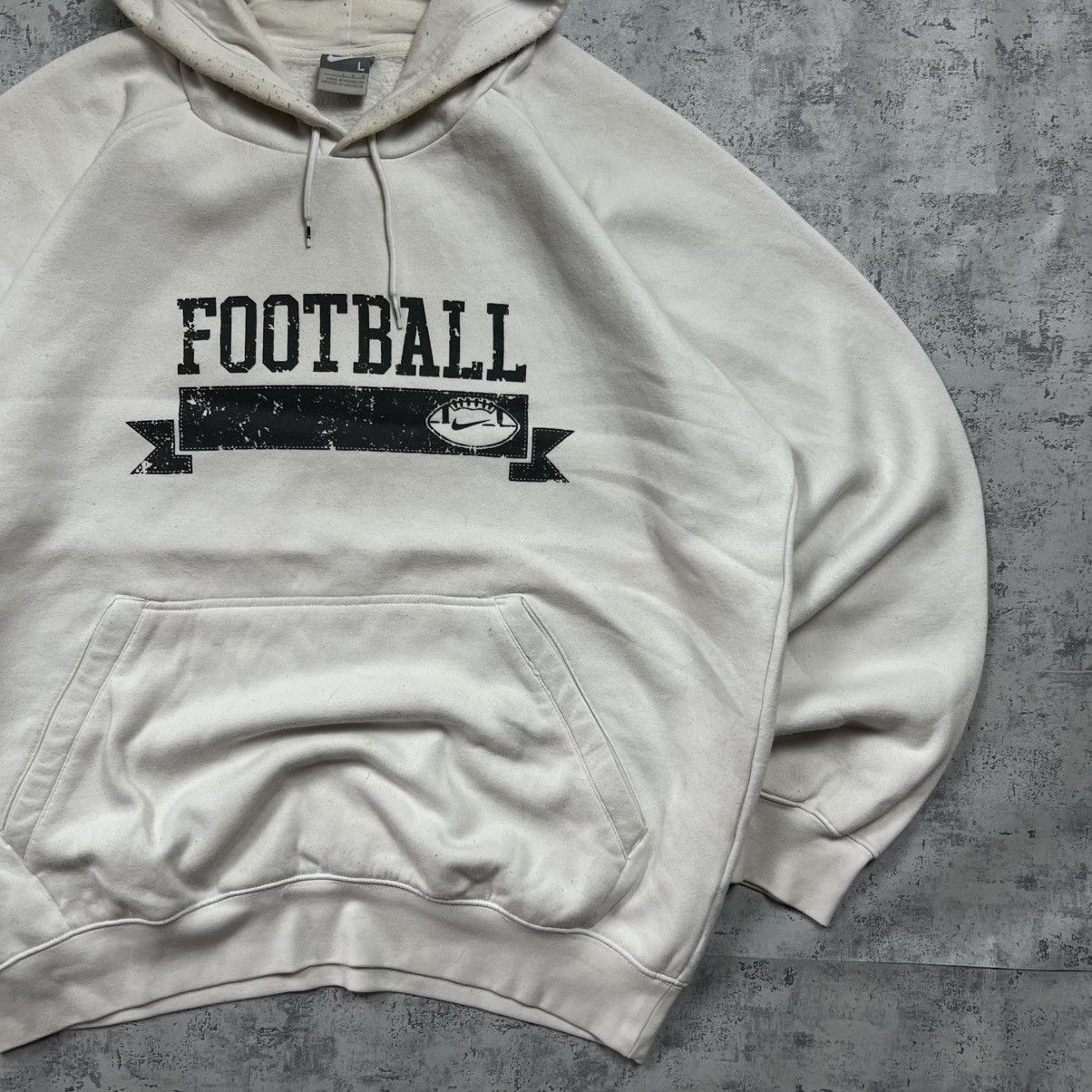 Nike 00s NIKE FOOTBALL VINTAGE Y2K OVERSIZED RETRO HOODIE Size US L / EU 52-54 / 3 - 3 Thumbnail