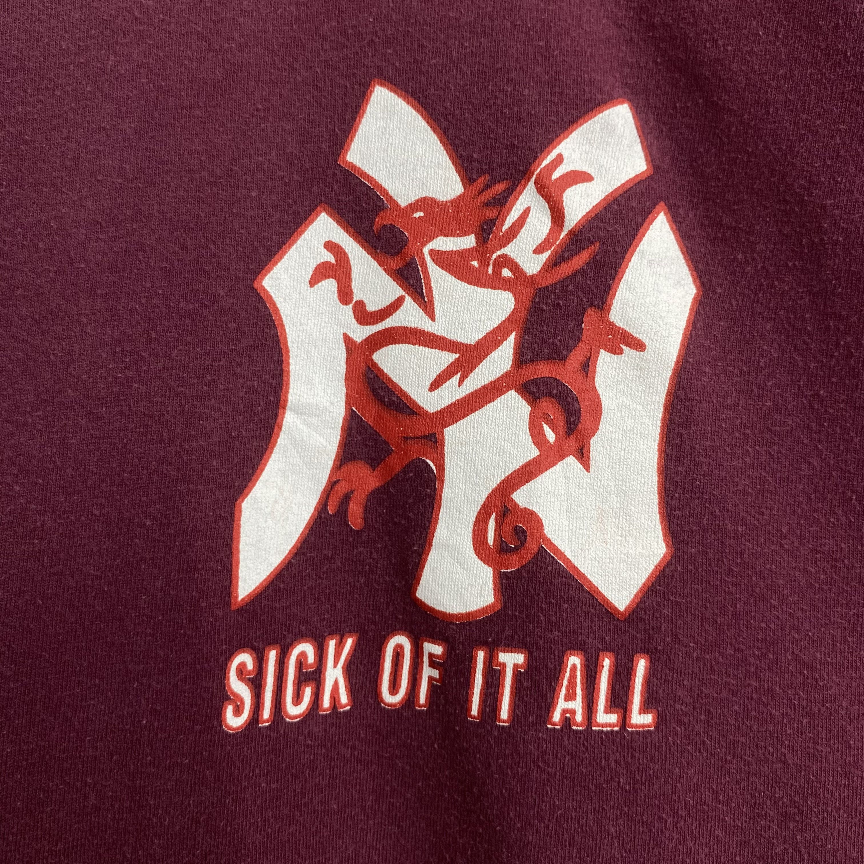 Band Tees SICK OF IT ALL We Stand Alone Vintage 90s NYHC Shirt Size US L / EU 52-54 / 3 - 2 Thumbnail