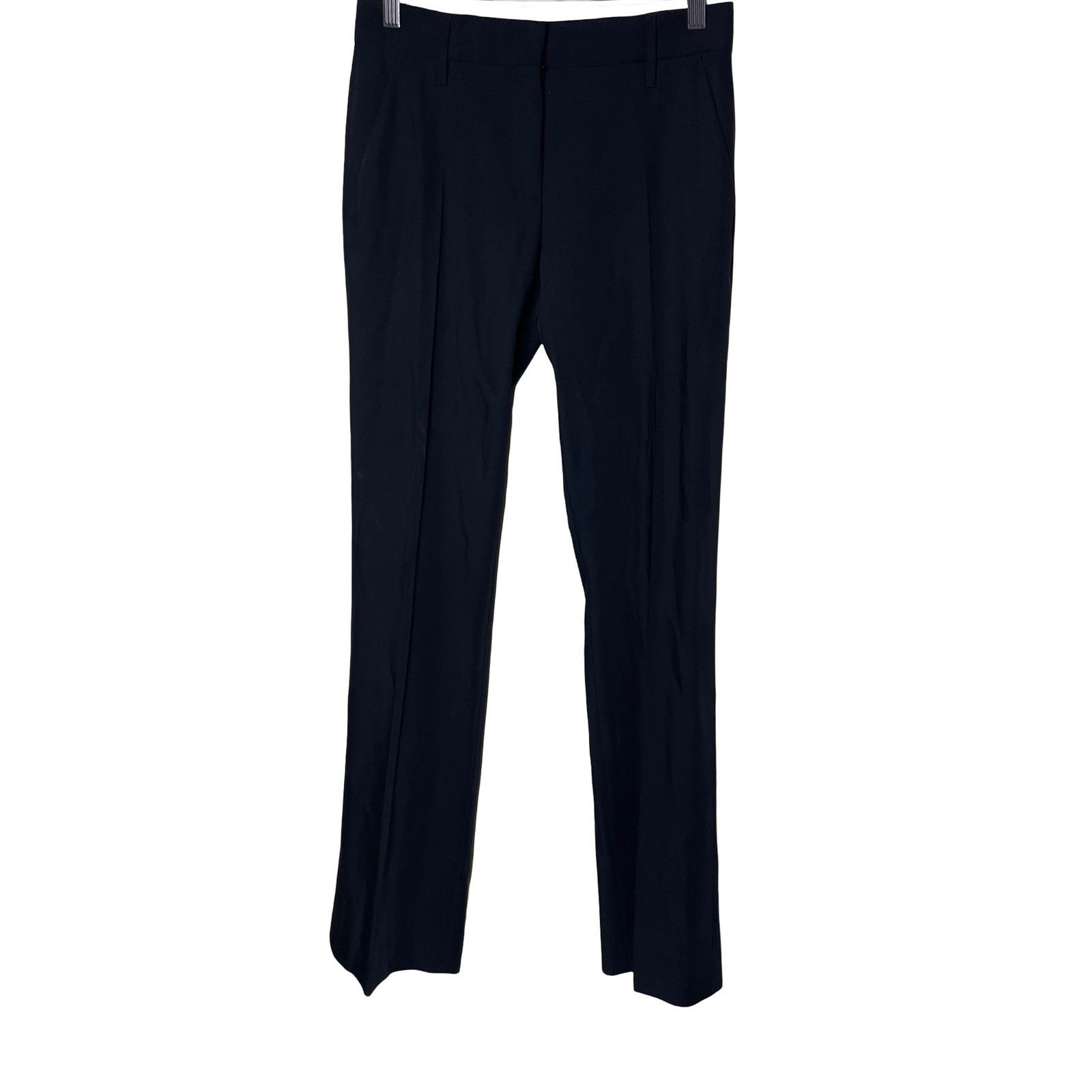 Prada Mid Rise Front Pleated Dress Pants Women 38 US Black