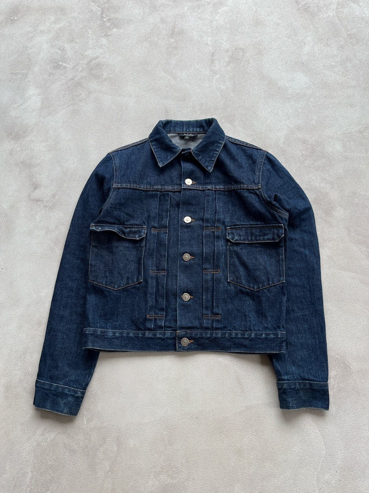 A.P.C. APC Trucker Blue Denim Jacket Size US S / EU 44-46 / 1 - 1 Thumbnail