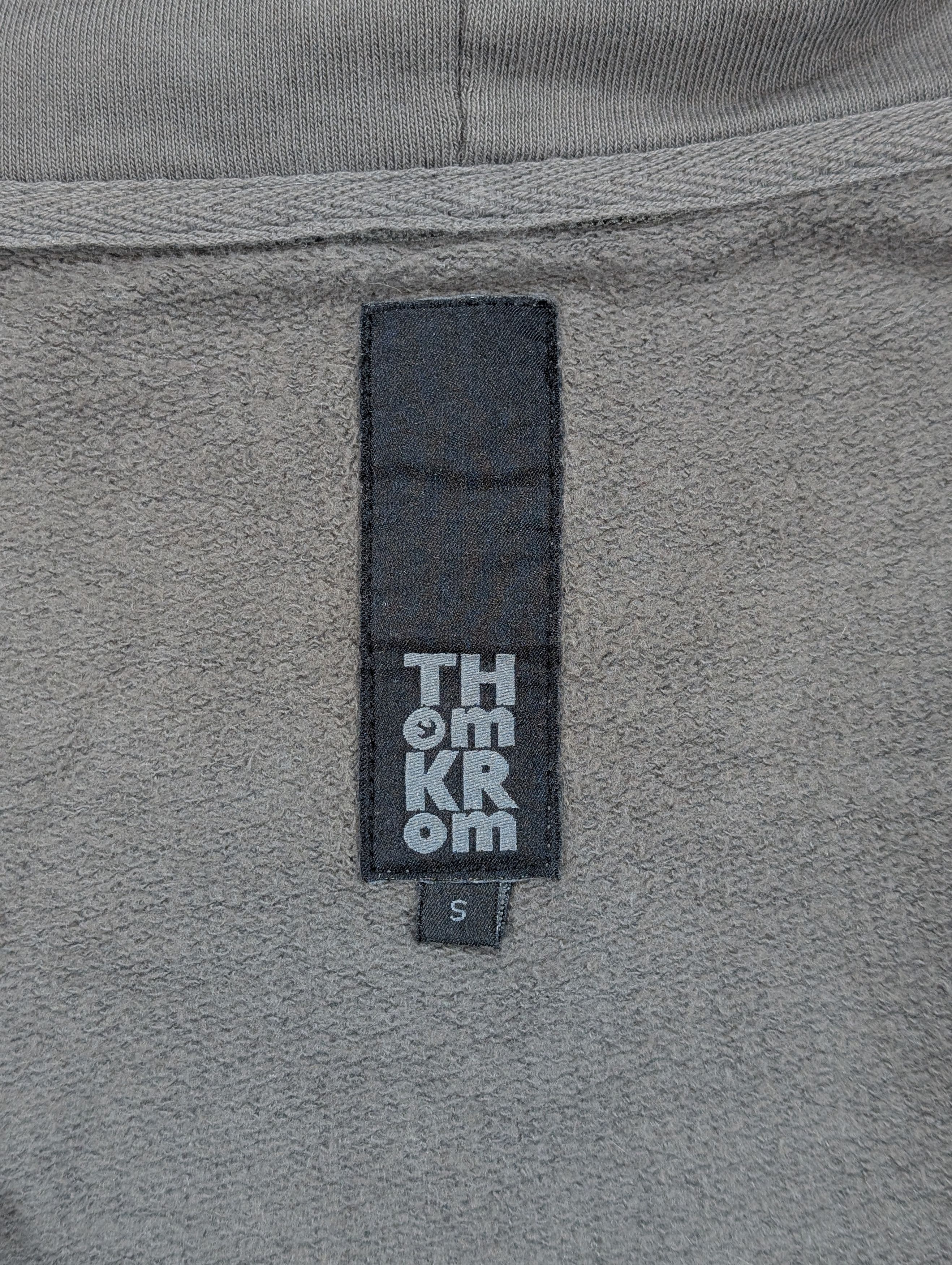 Thom Krom Thom Krom Grey Diagonal Asymmetrical Zip Up Hoodie Rick Size US S / EU 44-46 / 1 - 5 Thumbnail