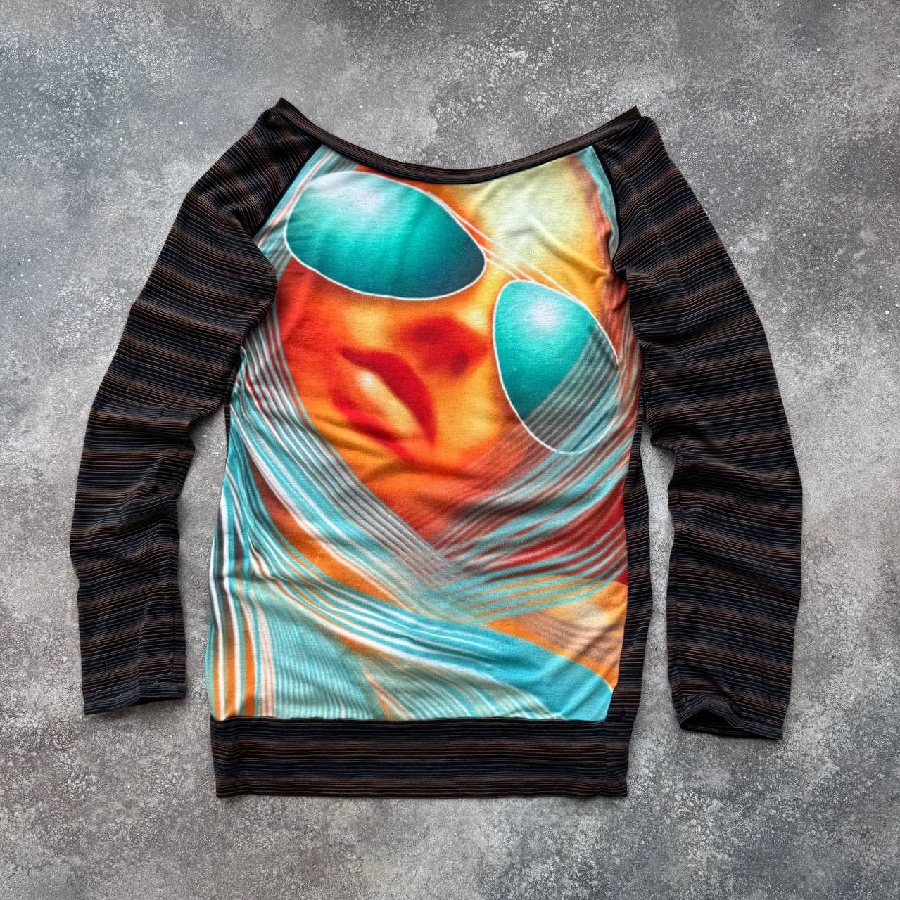 Custo Barcelona Custo Barcelona Y2K Vintage Glamour Girl Long Sleeve Top Size M / US 6-8 / IT 42-44 - 1 Thumbnail