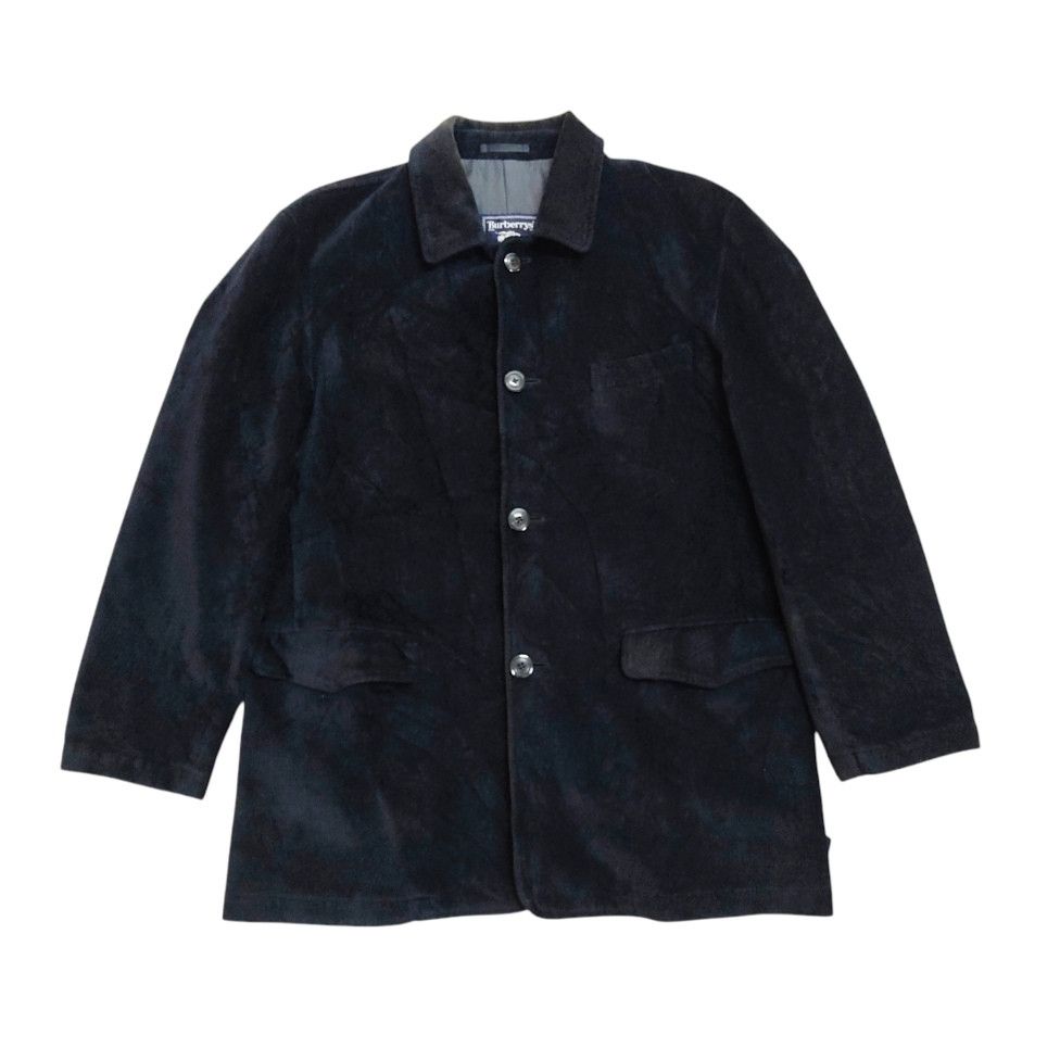 Burberry Vintage Burberry Rayon Corduroy Button Up Blazer Jacket Size US XL / EU 56 / 4 - 7 Thumbnail