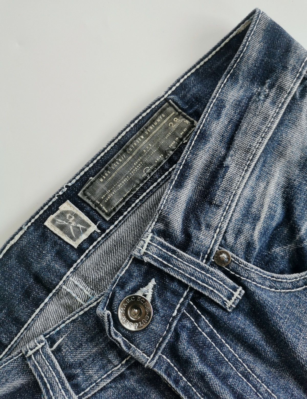 Marc Ecko Vintage Marc Ecko Straight Fit Distressed Jeans Size US 32 / EU 48 - 8 Thumbnail