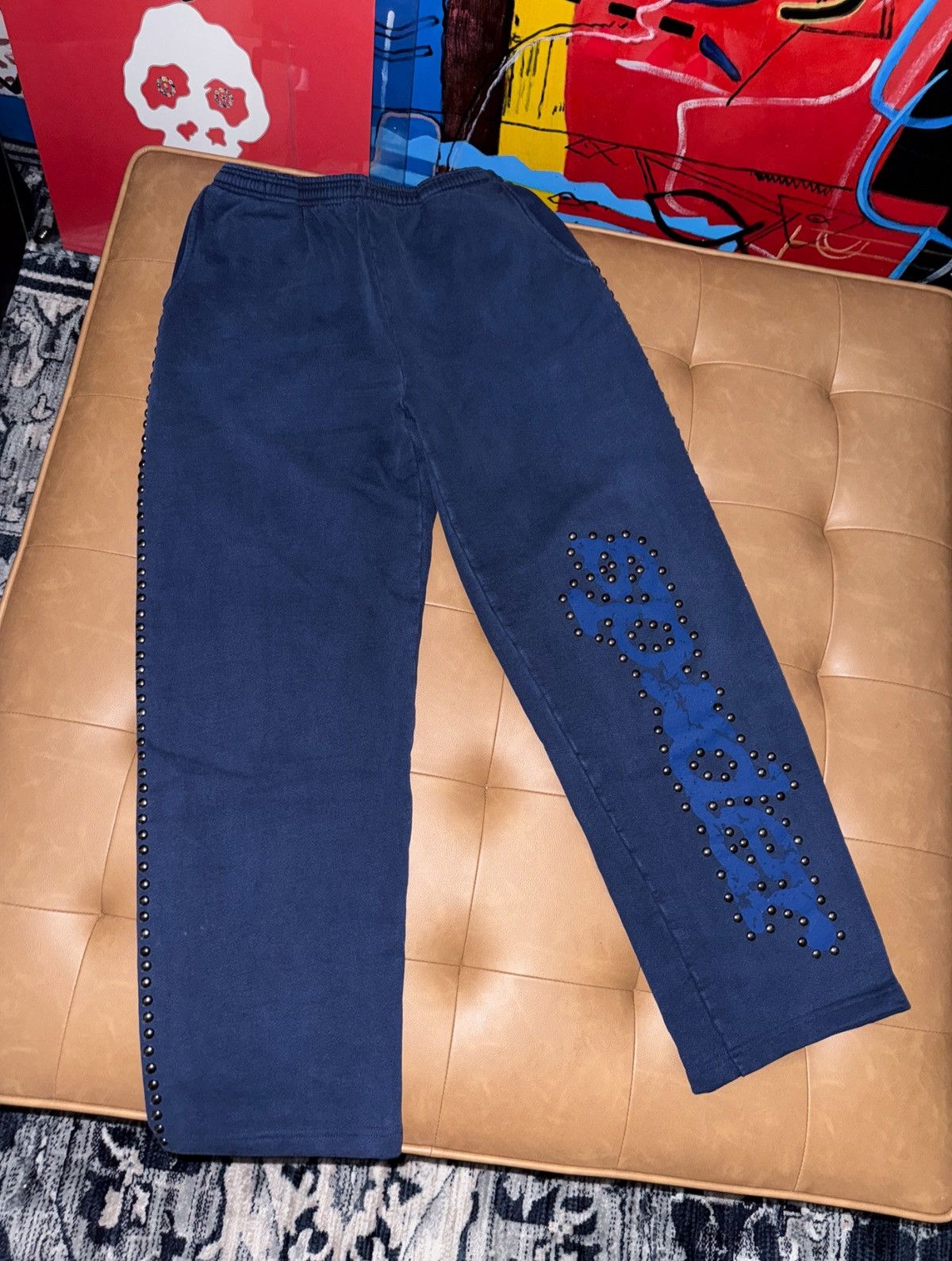 Sp5der Sp5der studded logo sweatpants Size US 30 / EU 46 - 1 Thumbnail