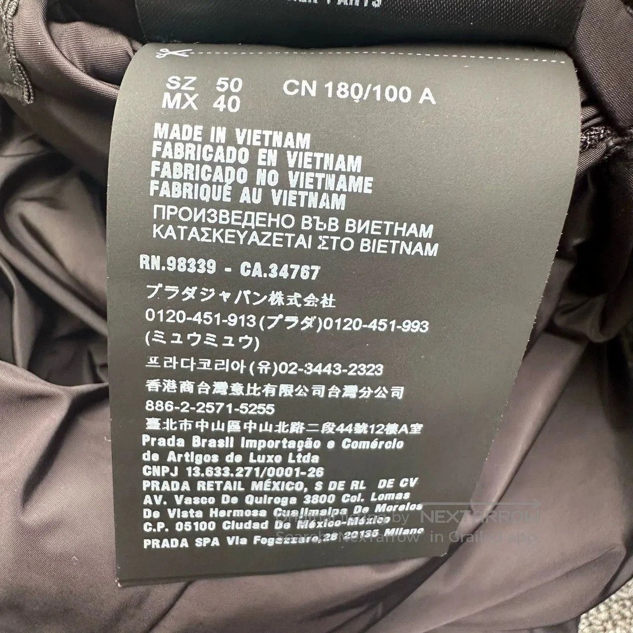 Prada prada black gray reversible nylon jacket. Size US L / EU 52-54 / 3 - 6 Thumbnail