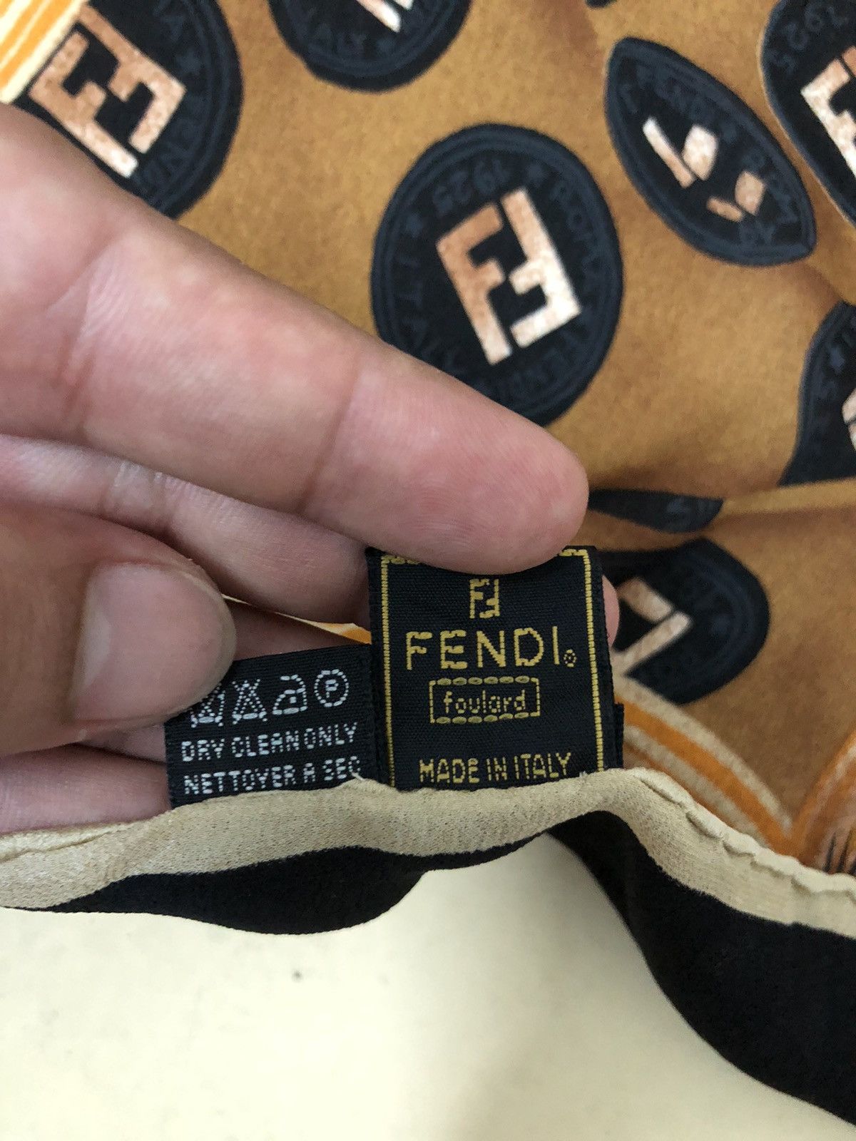 Fendi Vintage Fendi Foulard Scarves Fullprint Monogram Design Size ONE SIZE - 6 Thumbnail