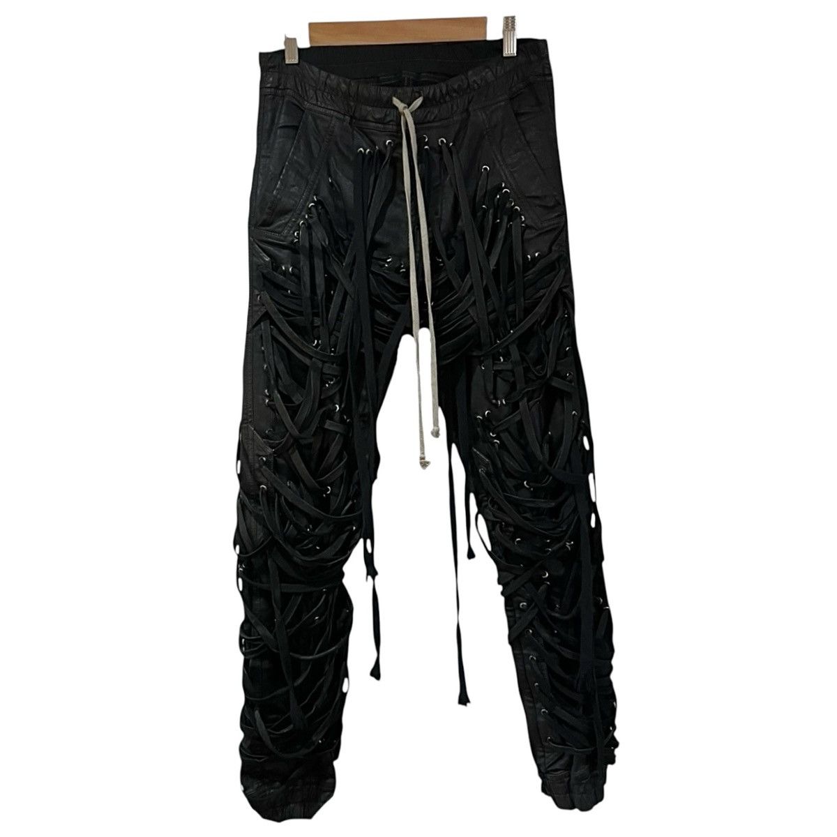rick owens MEGALACE THOMAS JOGGERSメガレース Rick Owens 22SS THOMAS JOGGER Mega Lace Coated Jogger Pants