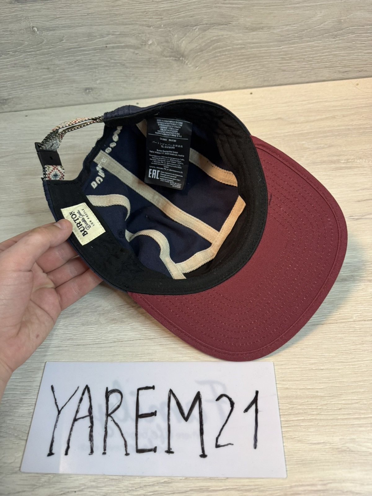 Burton Burton 5 panel cap hat Size ONE SIZE - 4 Thumbnail