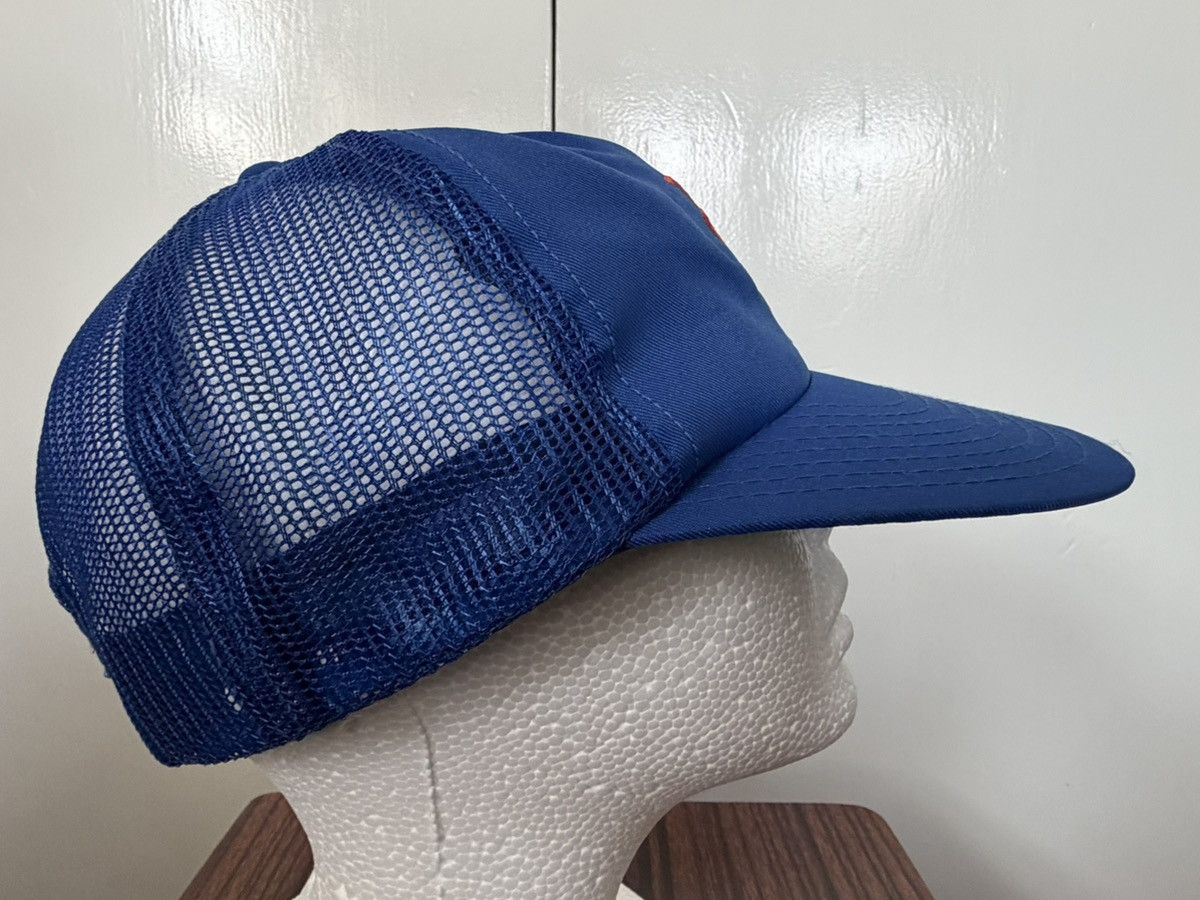 MLB NEW YORK METS BASEBALL CAP TRUCKER HAT MLB VINTAGE 80S 90S Size ONE SIZE - 4 Thumbnail