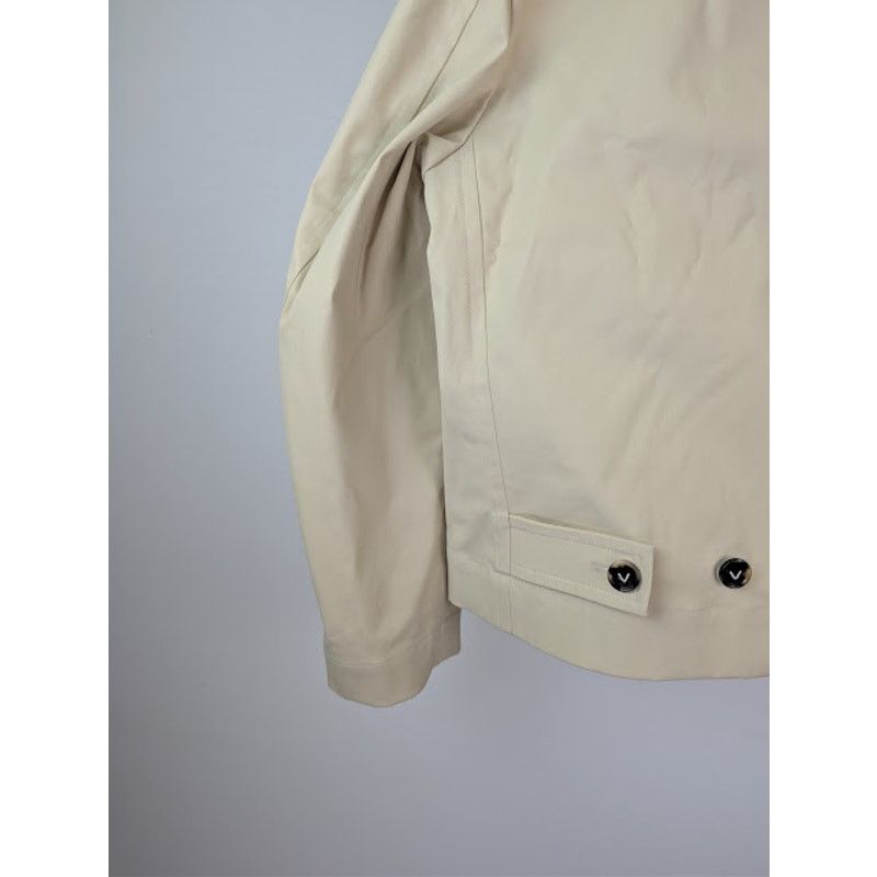 Bottega Veneta o1rshd1 Blouson Coated Cotton Stretch Jacket in Ecru Size US L / EU 52-54 / 3 - 14 Thumbnail