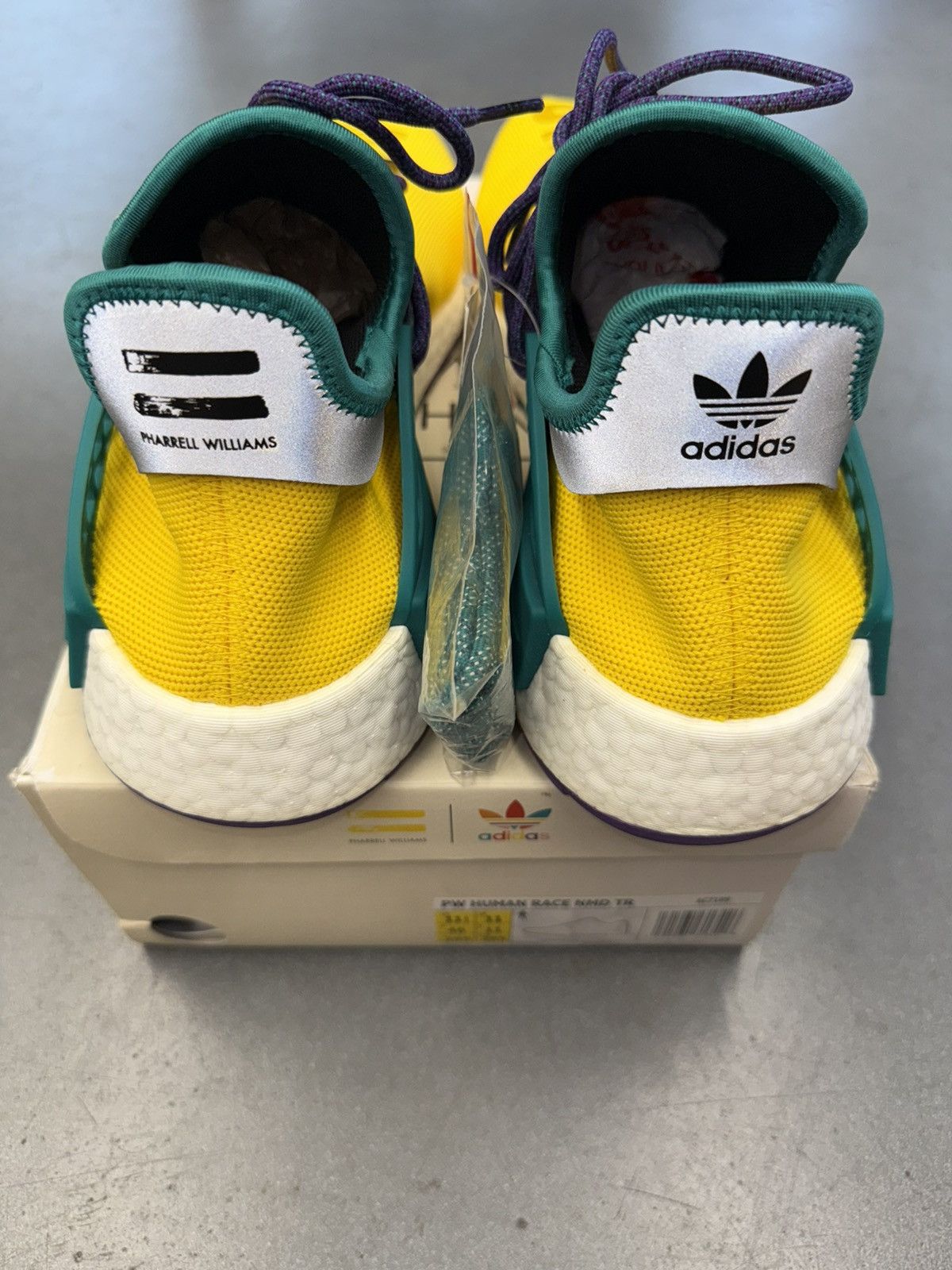 Adidas × Pharrell 2018 Adidas NMD Hu Pharrell Trail Friends & Family AC7189 Size US 11.5 / EU 44-45 - 9 Thumbnail