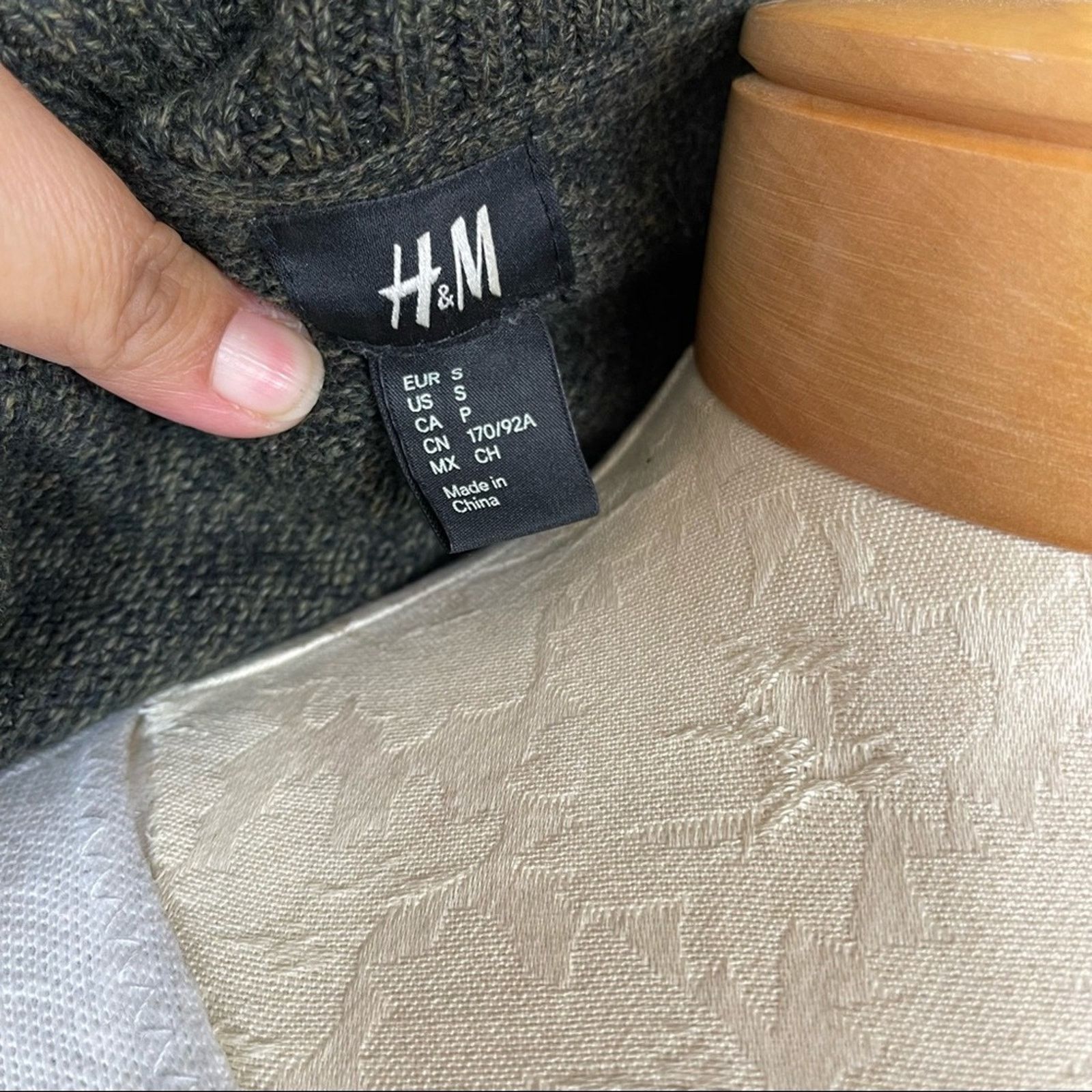 H&M H&M Ribbed Double Breasted Long Sleeve Cardigan Green Small Size S / US 4 / IT 40 - 8 Thumbnail