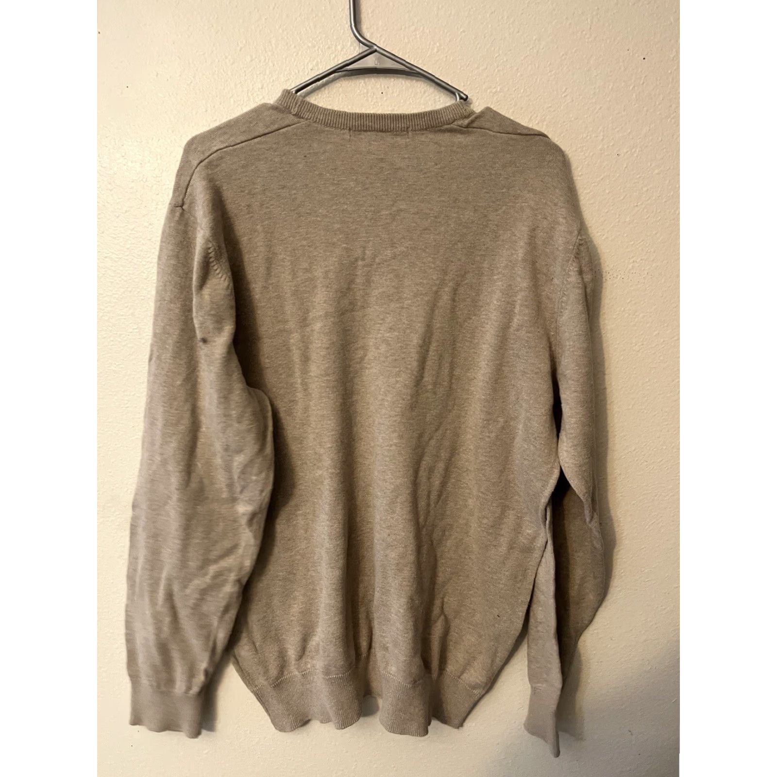 Old Navy Old Navy Sweater Shirt Mens XL Brown V-Neck Lightweight Pullover Knit Cotton Blend Regular Size US XL / EU 56 / 4 - 3 Thumbnail