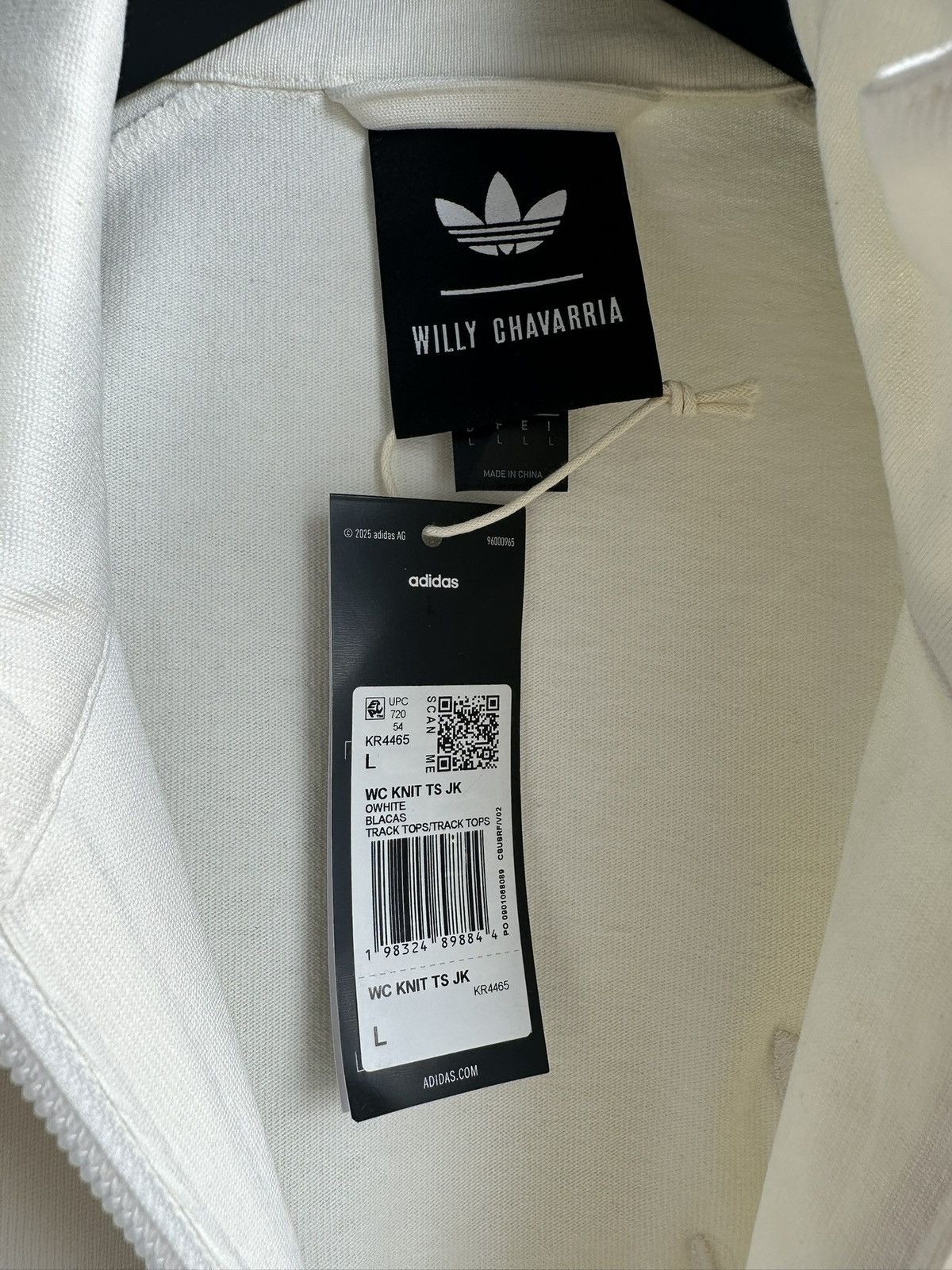 Adidas × Willy Chavarria NWT Paris Collection Oversized Track Jacket Size US L / EU 52-54 / 3 - 7 Thumbnail
