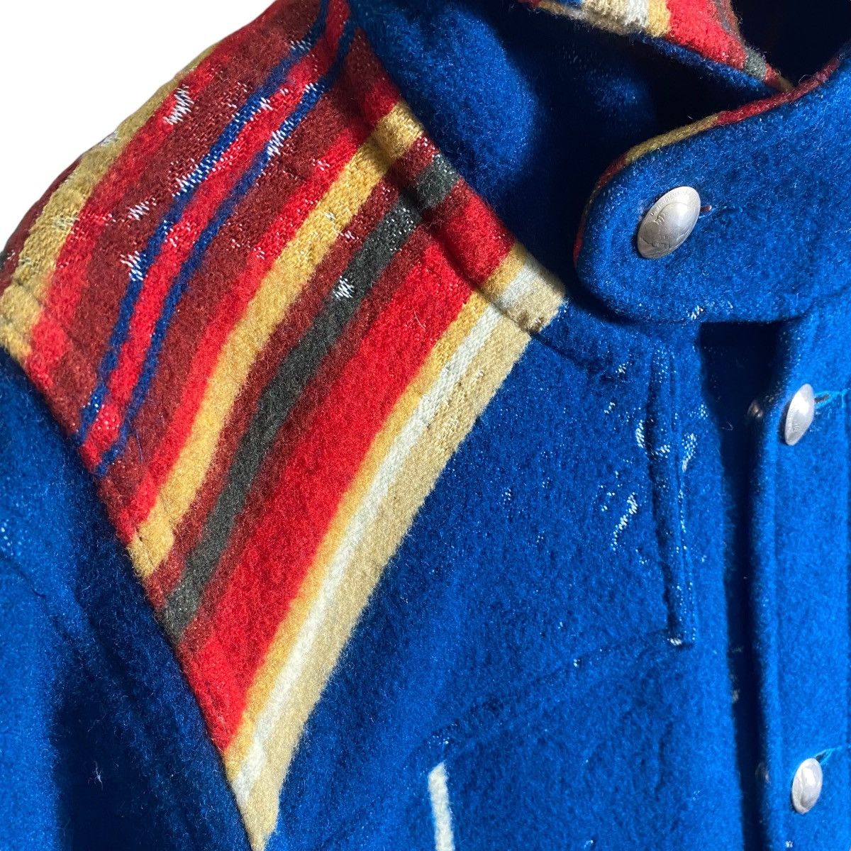 Vintage Vintage 90s Acoustic Native American Wool Hoodie Size US M / EU 48-50 / 2 - 8 Thumbnail