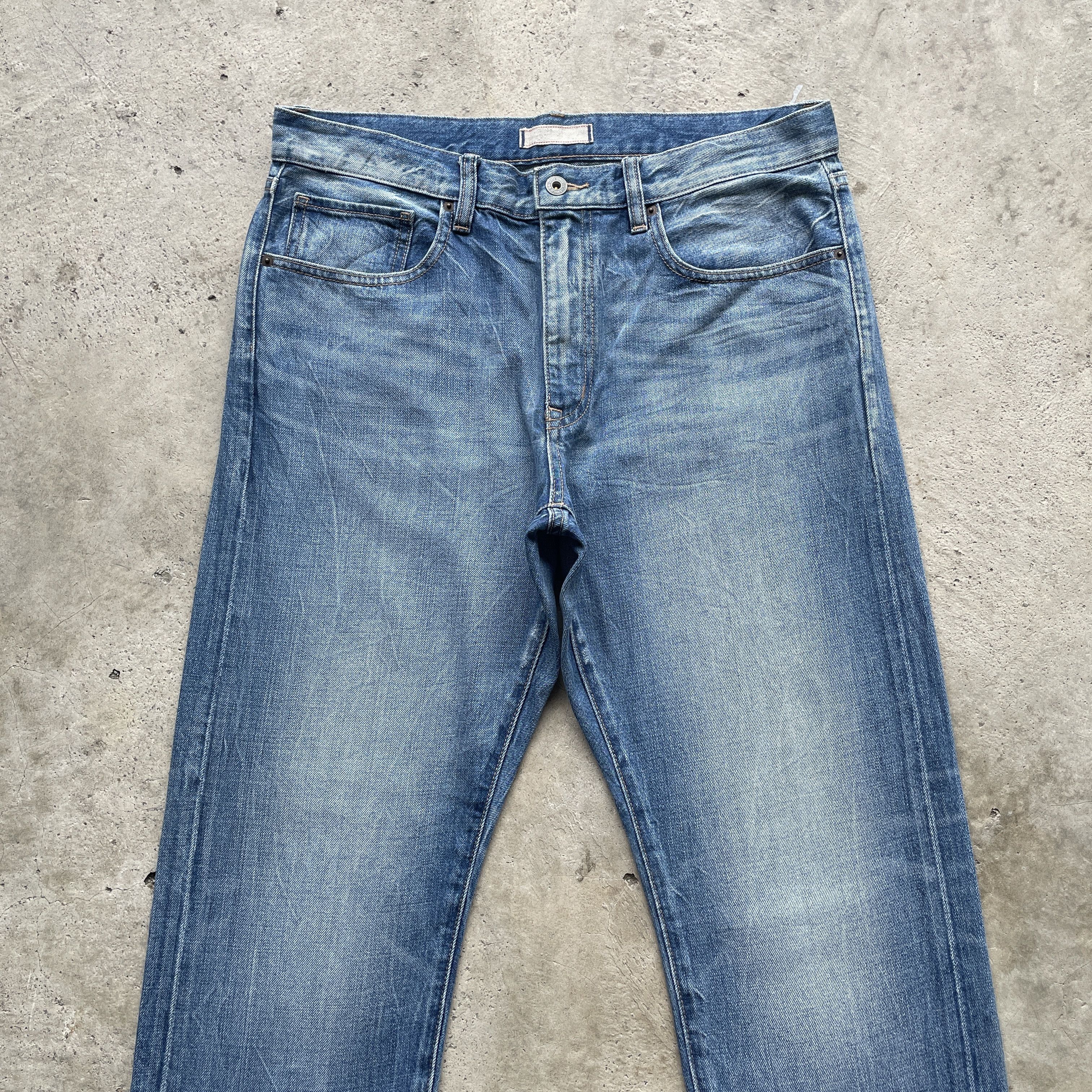 Japanese Brand VINTAGE JAPANESE JEANS FADED DENIM WASH PANTS W34x27.5 Size US 34 / EU 50 - 3 Thumbnail