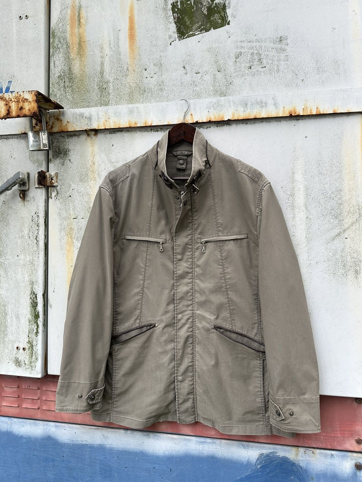 Vintage 👹Vintage Intermezzo Olive Green Chore Jacket Size US L / EU 52-54 / 3 - 2 Thumbnail