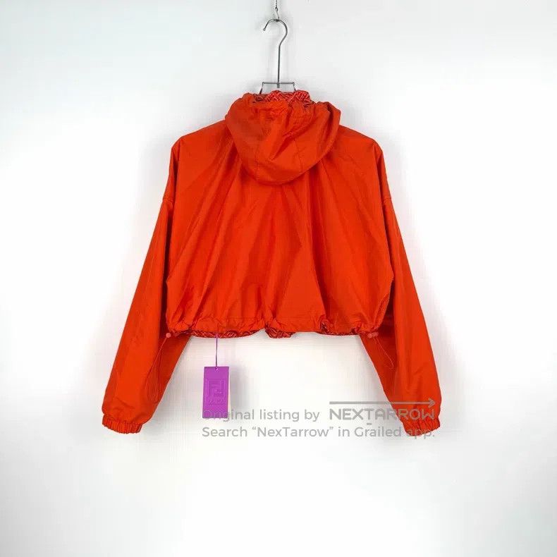 Fendi Fendi Neon Orange 3D Logo Zip-Up Hooded Jacket Size XS / US 0-2 / IT 36-38 - 4 Thumbnail
