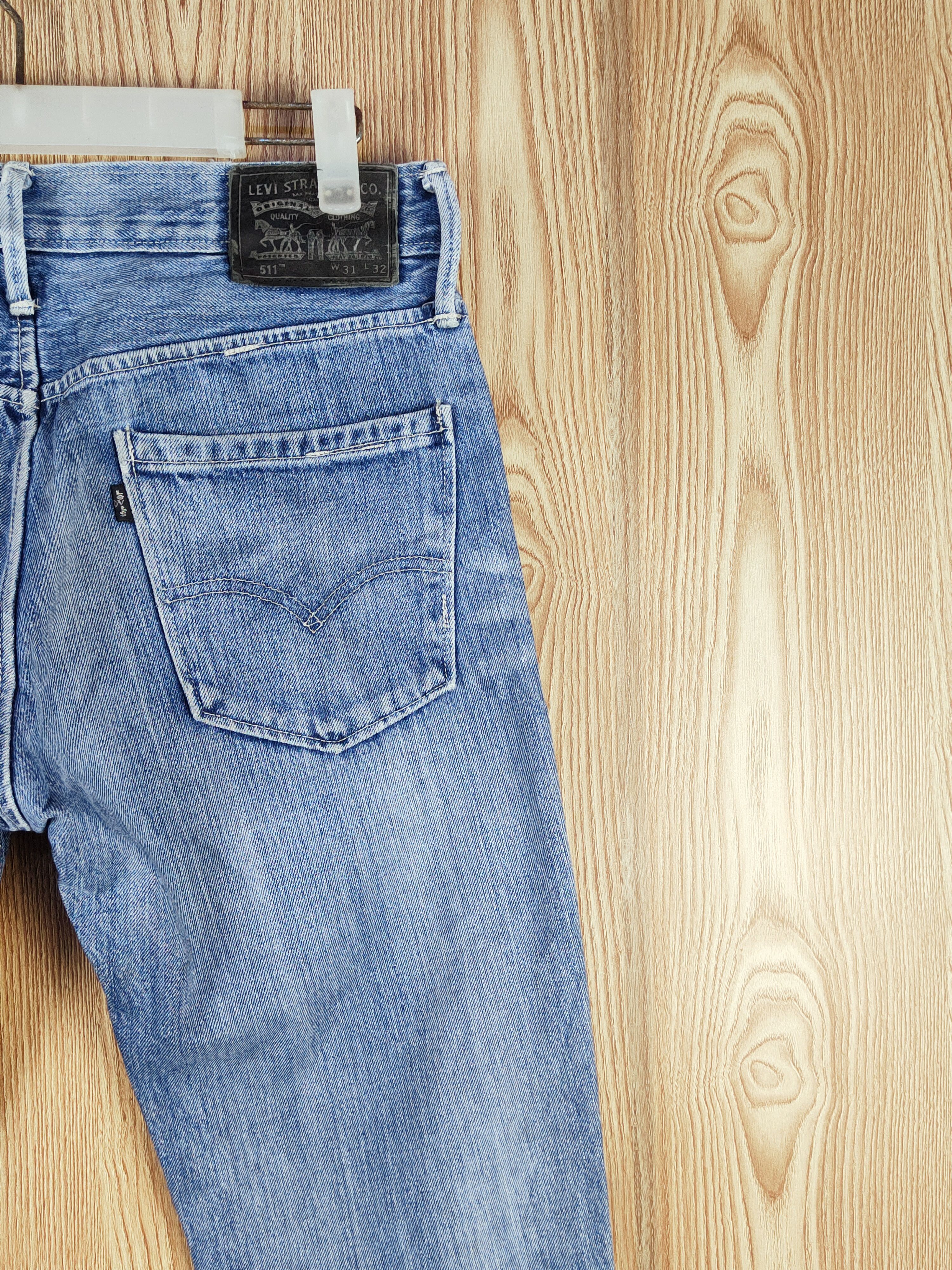 Levi's 511 Levi's Blue Distressed Ripped Jeans #S2710 Size US 31 - 11 Thumbnail